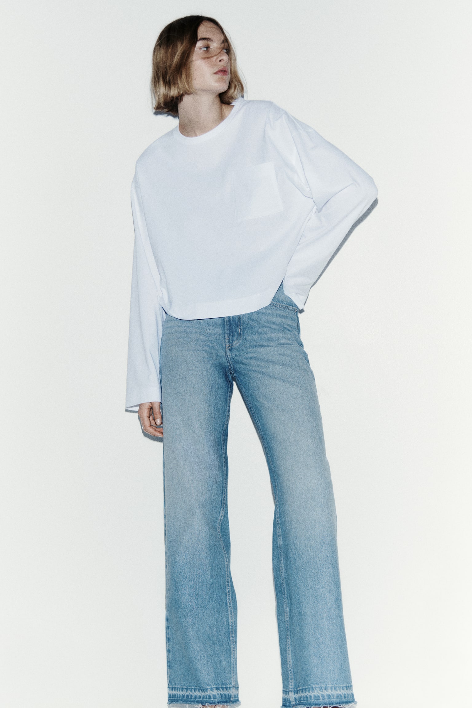 Wide High Waist Jeans - Helles Denimblau/Schwarz/Weiß/Dunkles Denimblau/Denimblau/Ausgewaschenes Schwarz/Denimgrau/Denimblau/Denimblau/Marineblaues Denim/Dunkles Denimblau/Dunkles Denimblau/Helles Denimblau/Dunkelgrau - 3