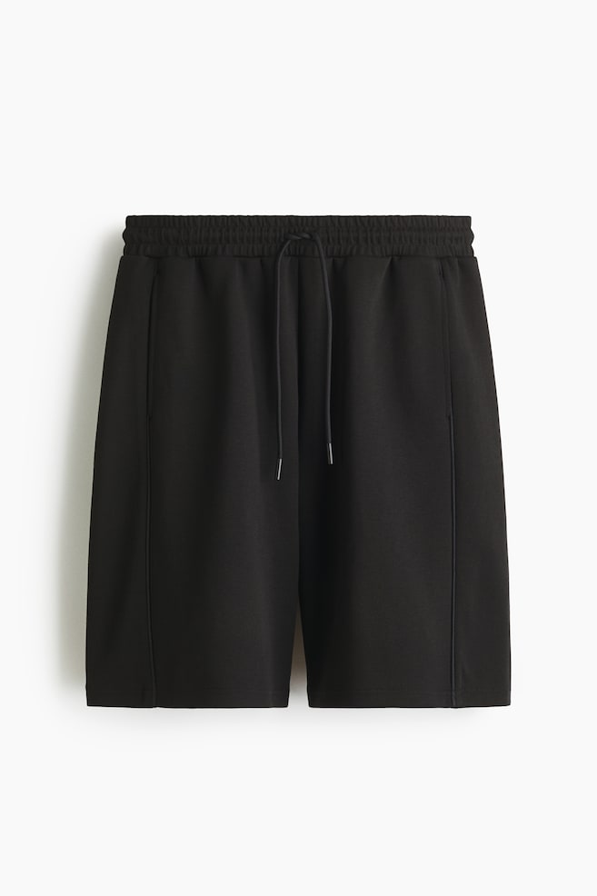 Loose-Fit Sports Shorts with DryMove™ - Black/Navy blue/Light gray melange - 1