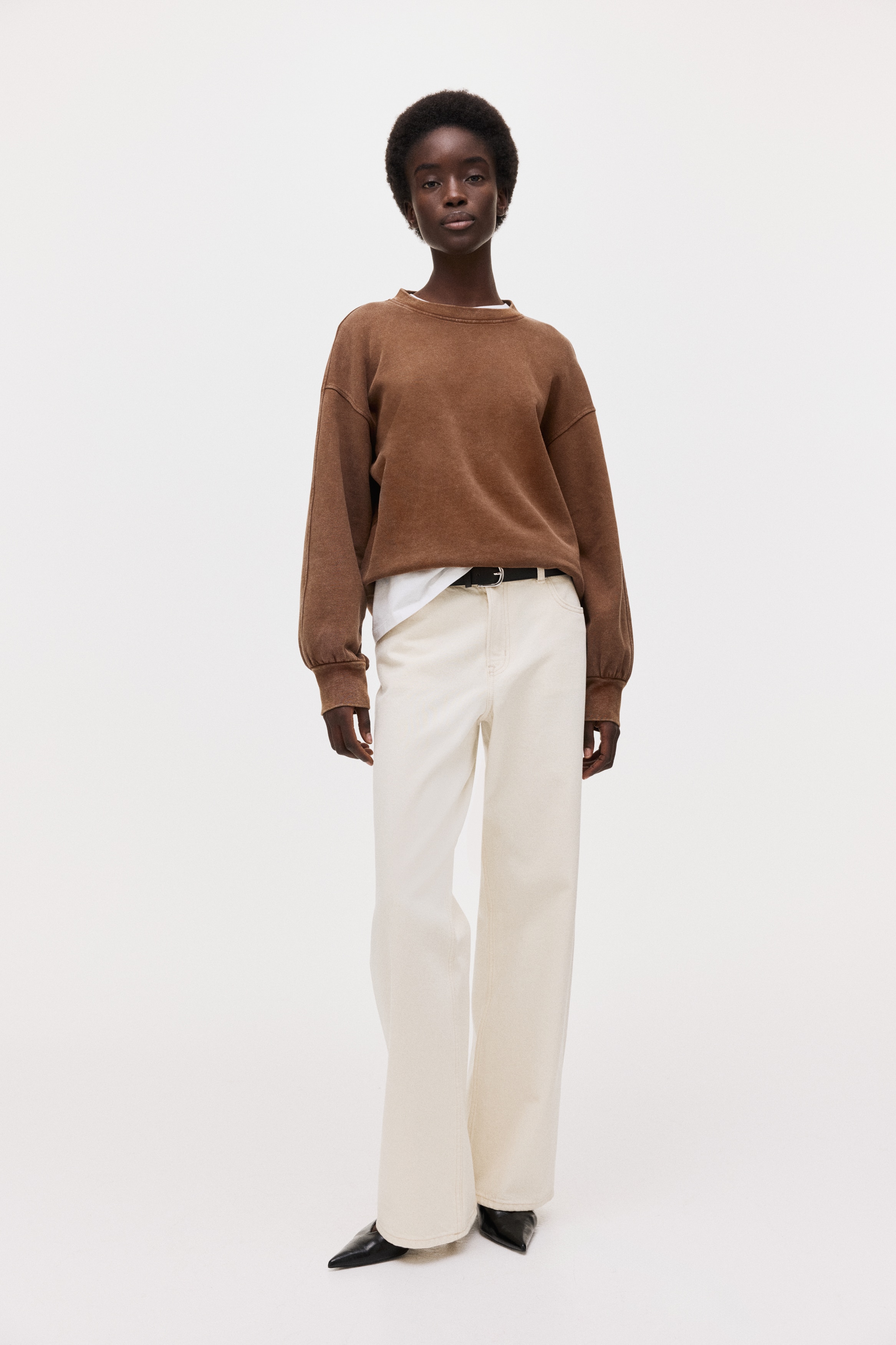 Washed-look sweatshirt