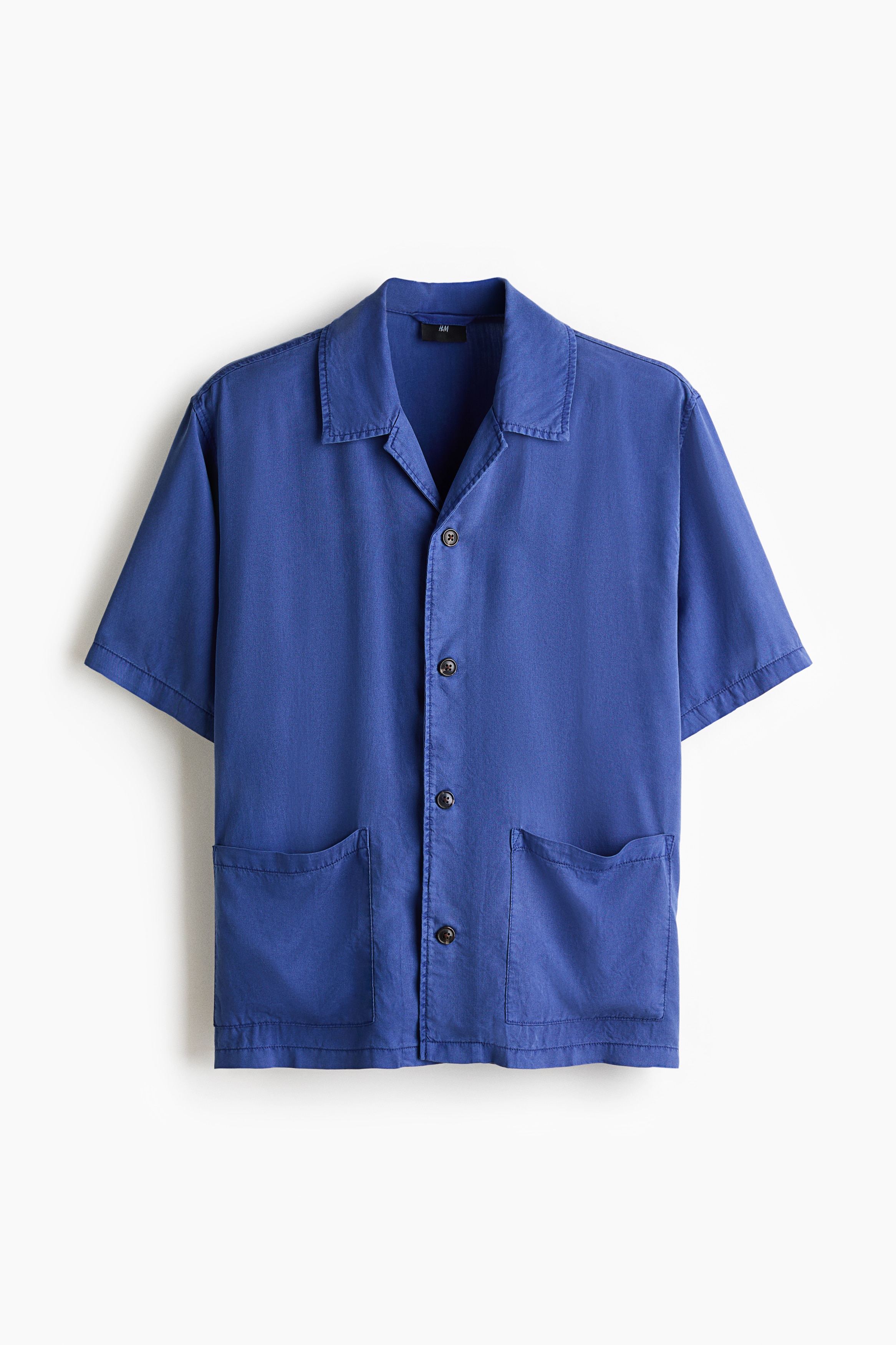 Men's Navy Blue Shirts | Linen, Oxford & Striped | H&M US