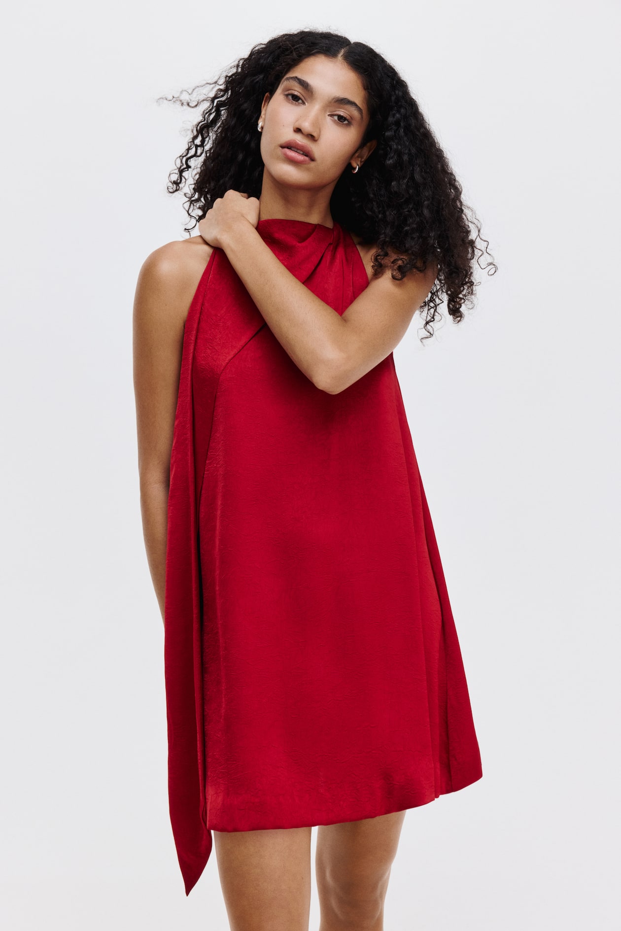 Scarf-Collar Dress