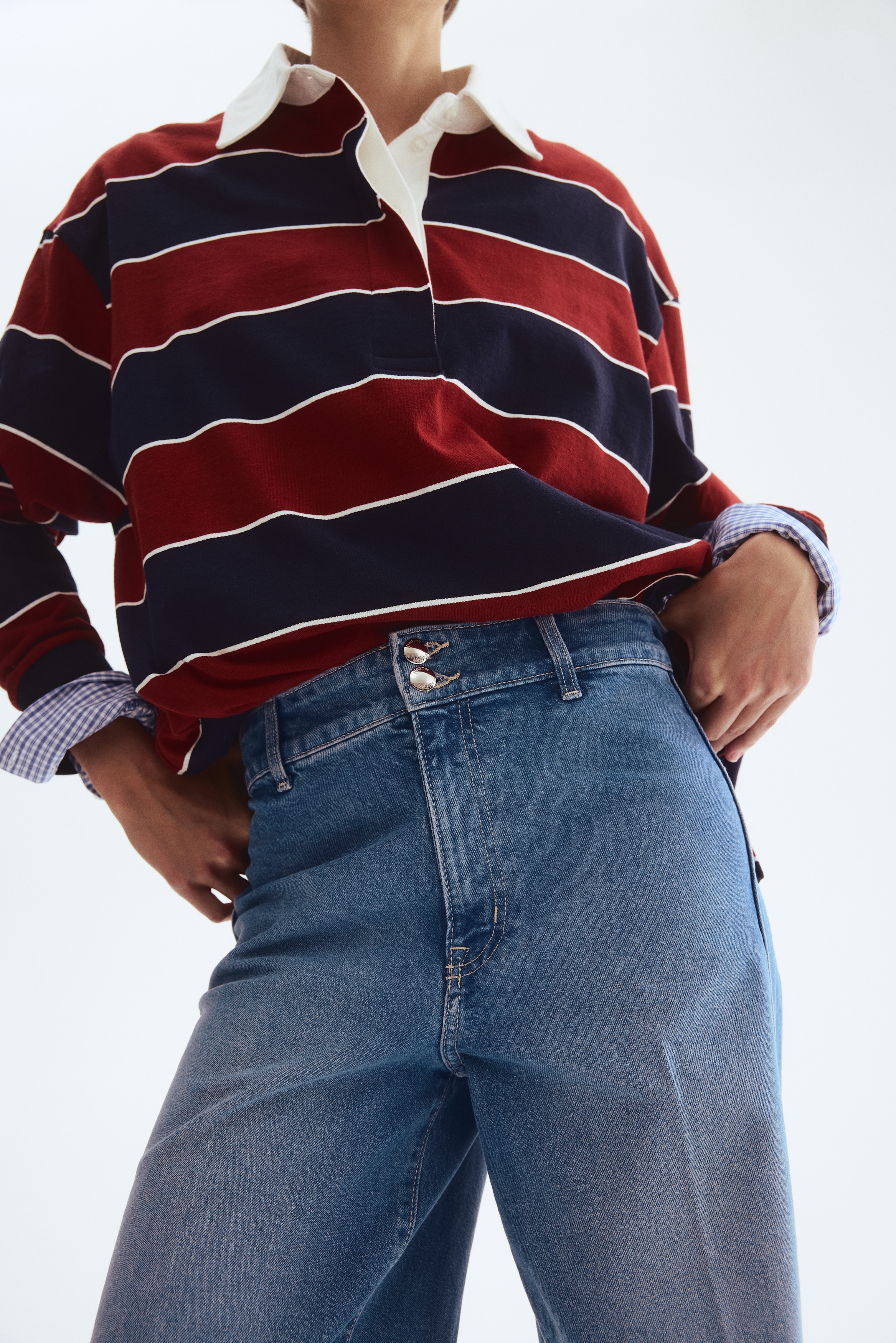 Wide High Jeans