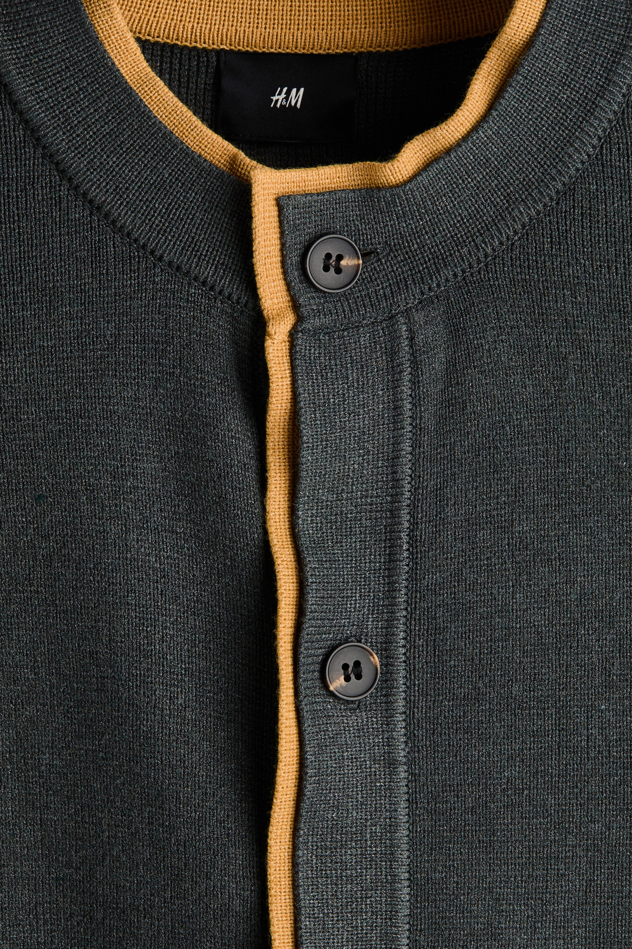 拡大画像を表示: ニットカーディガン - ダークグリーン - Men | H&M JP 7