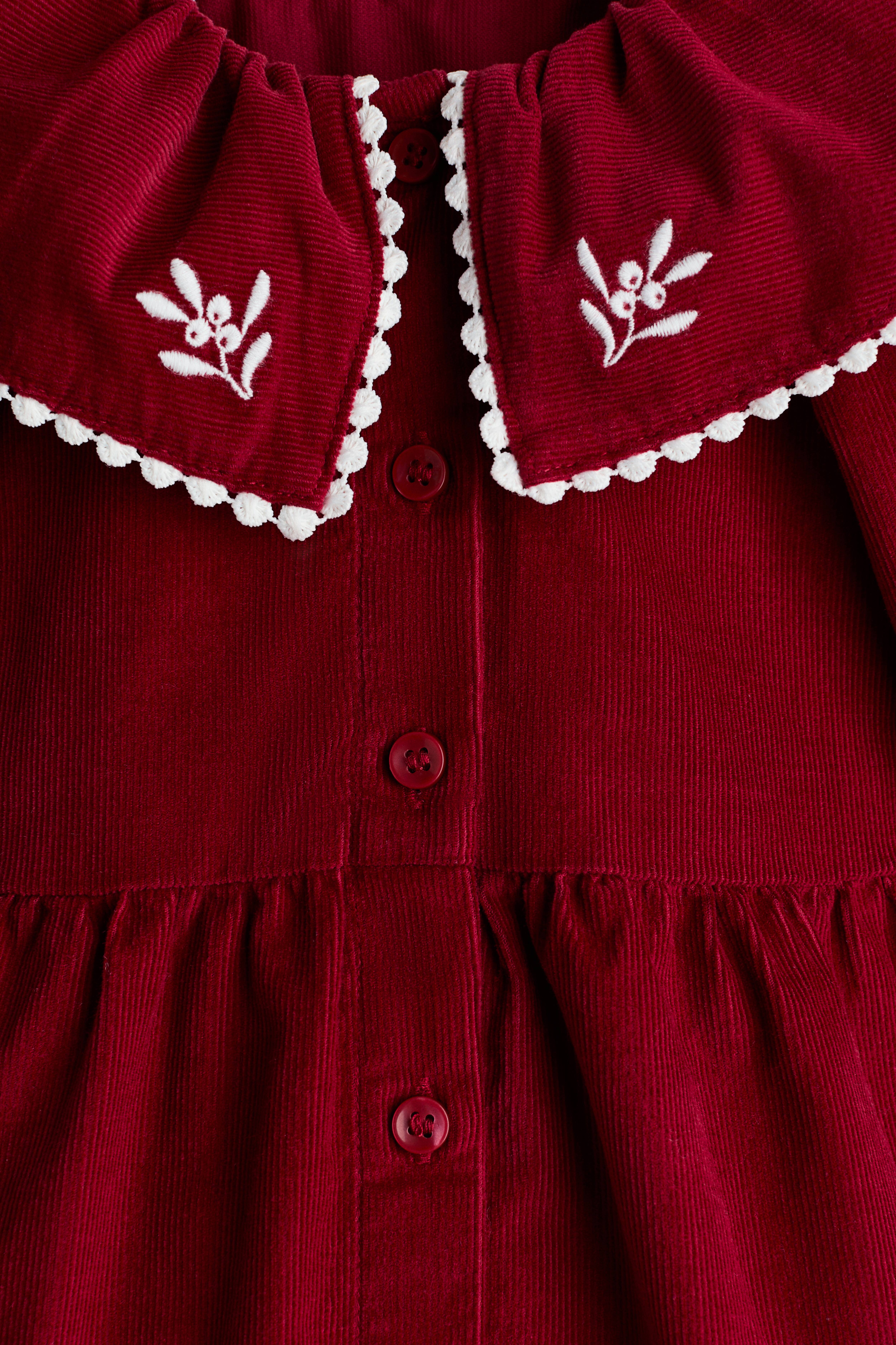 Robe en coton avec col