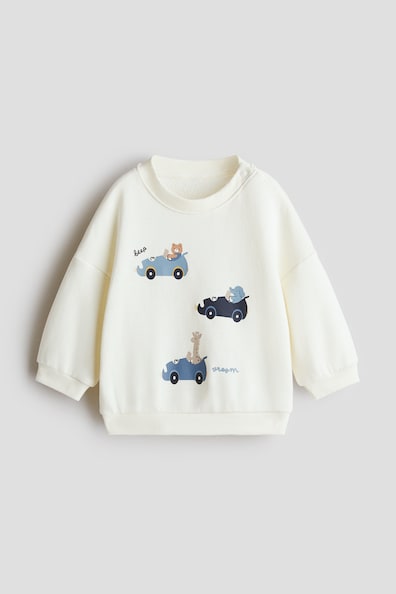プリントスウェットシャツ