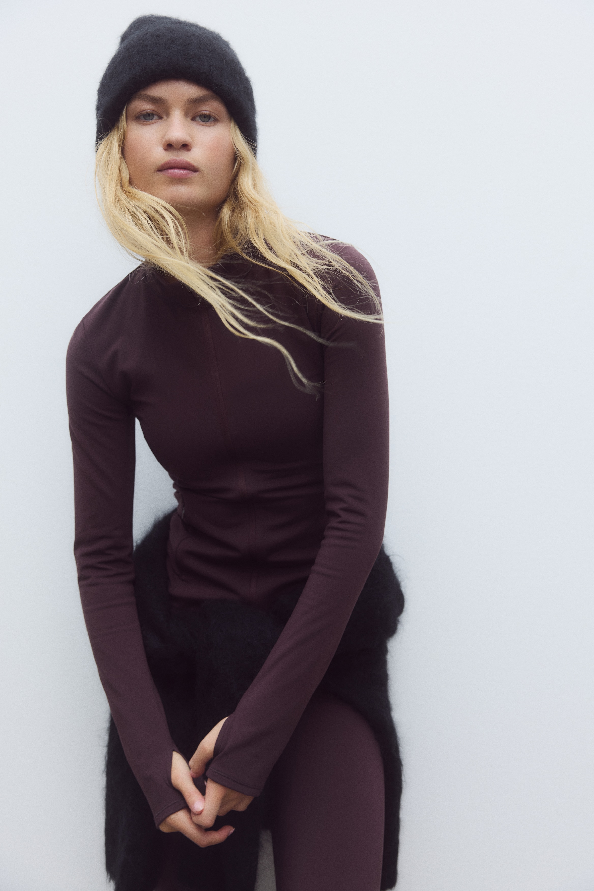 H & M - フリーススポーツジャケット SoftMove™ - レッド