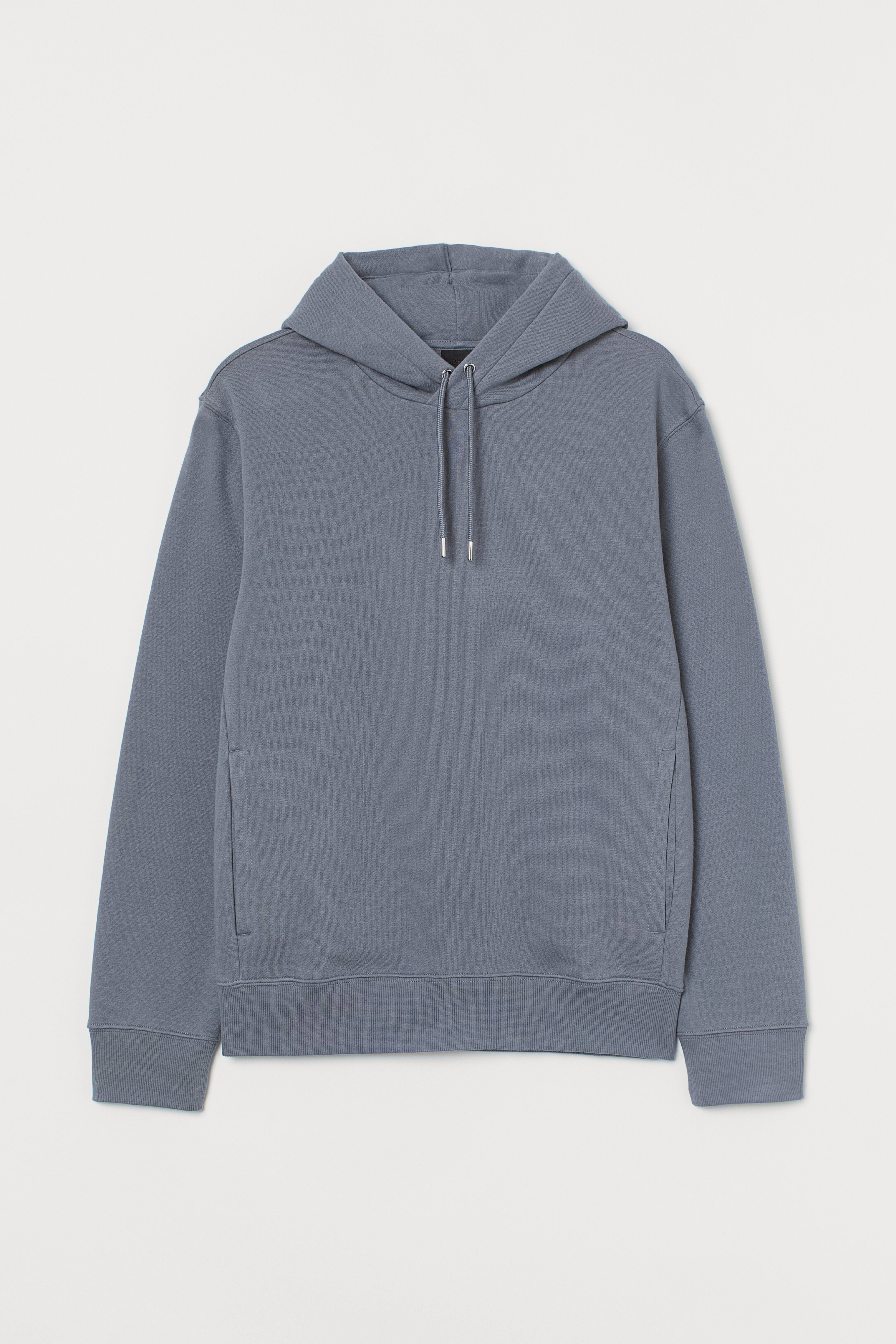 Hooded top Grey blue Men H M IE