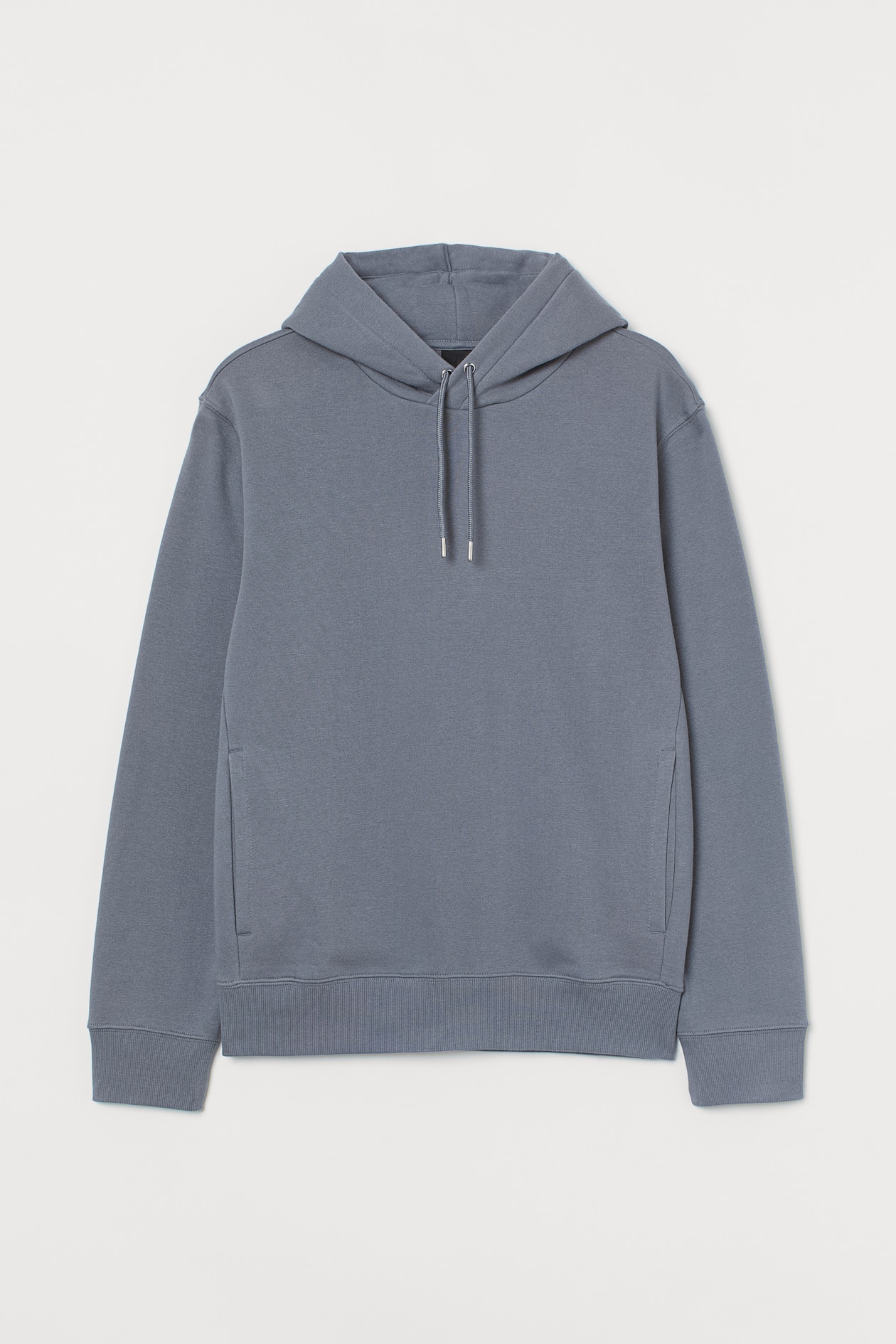 Hoodie - Long sleeve - Regular length - Gray-blue - Men | H&M US