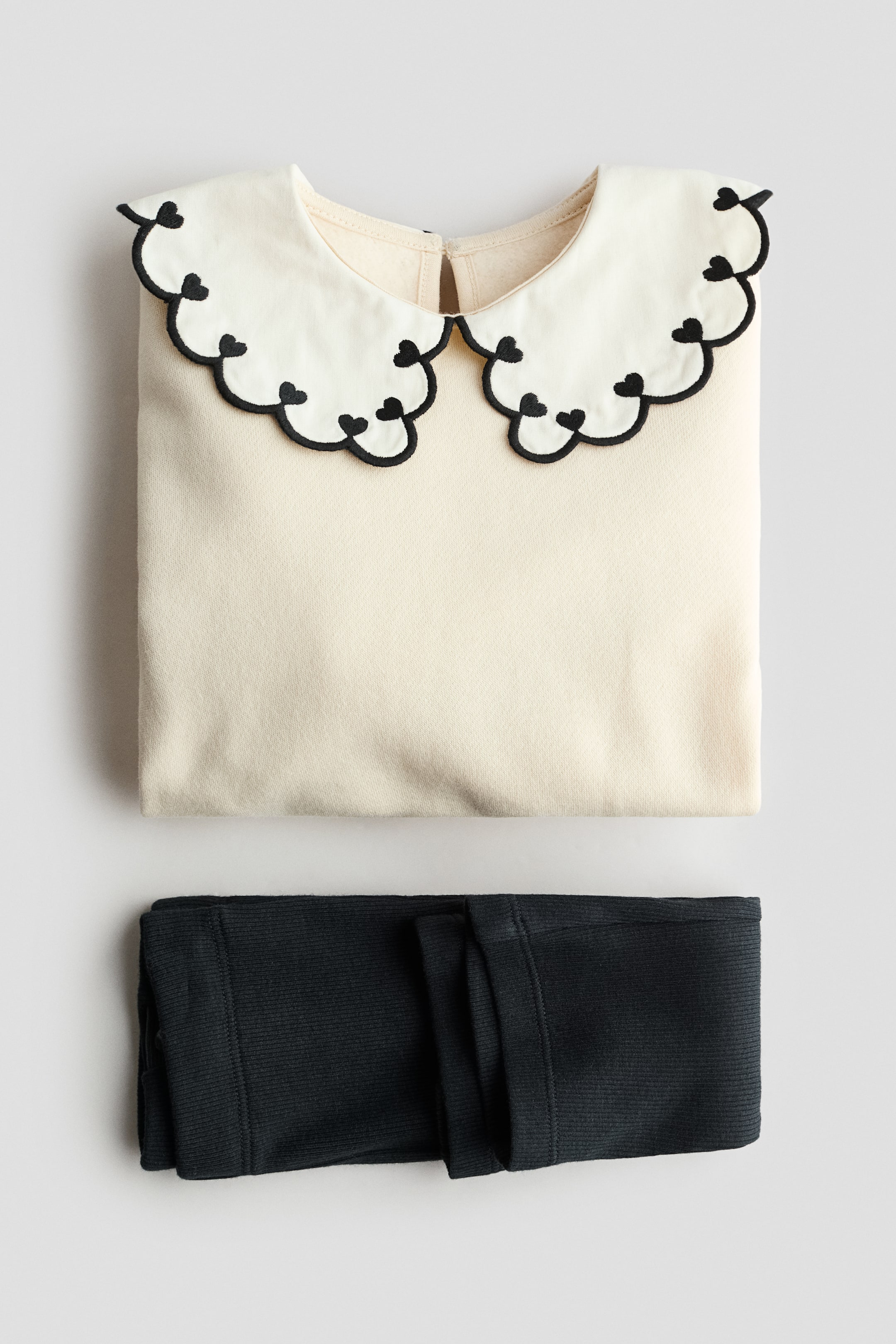 Детские топы H&M 2-piece sweatshirt and leggings set — фото 2