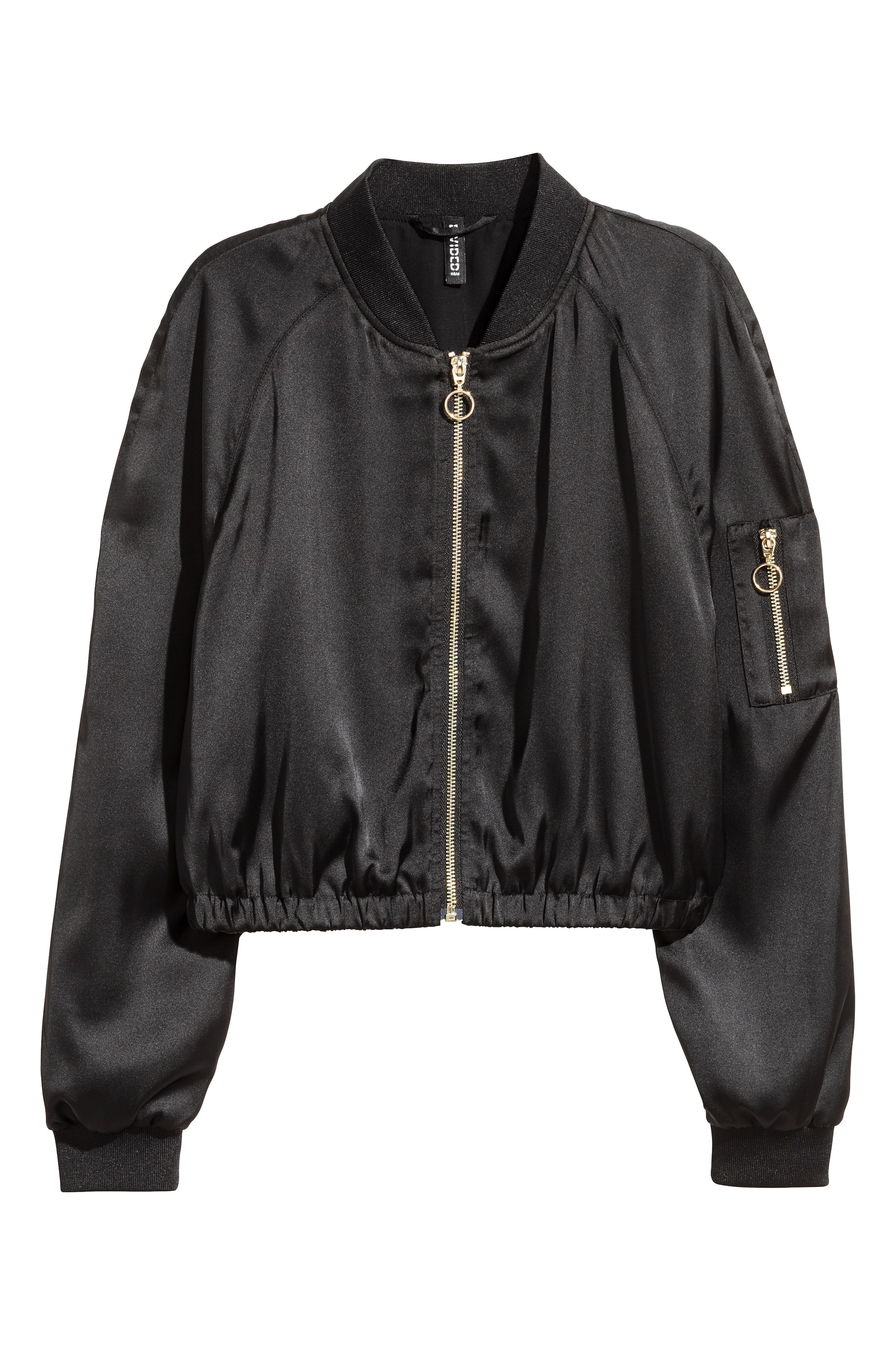 View larger image: Short bomber jacket - Black - Ladies | H&M GB 1
