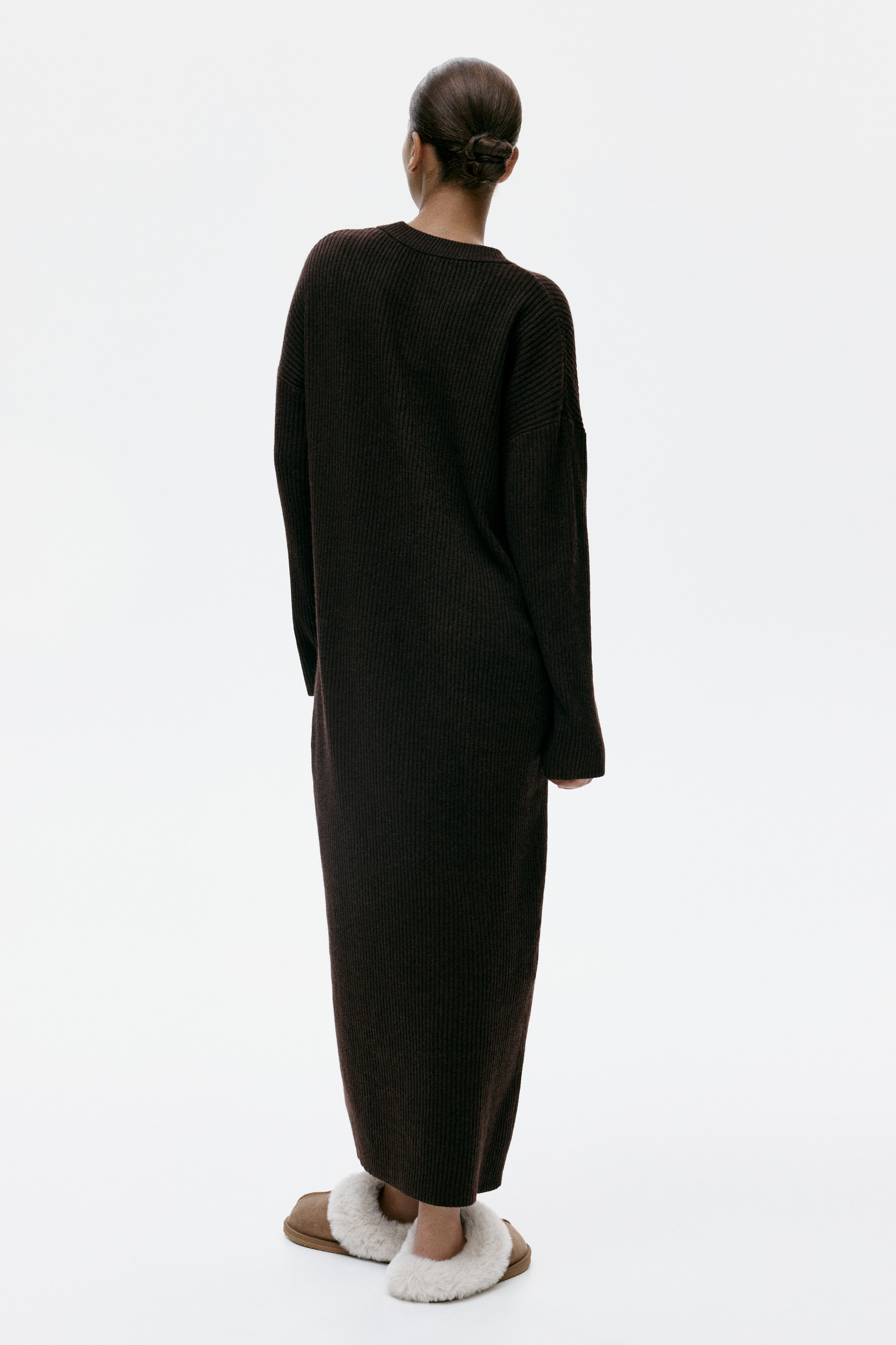 YNIEIAA Damesjurk, winter, lange mouwen, hooggesloten, zwart, gebreide jurk, elegant, sexy, mini gebreide jurk, moderne trui-jurk voor vrouwen, business, S/M/L/XL, zwart, M