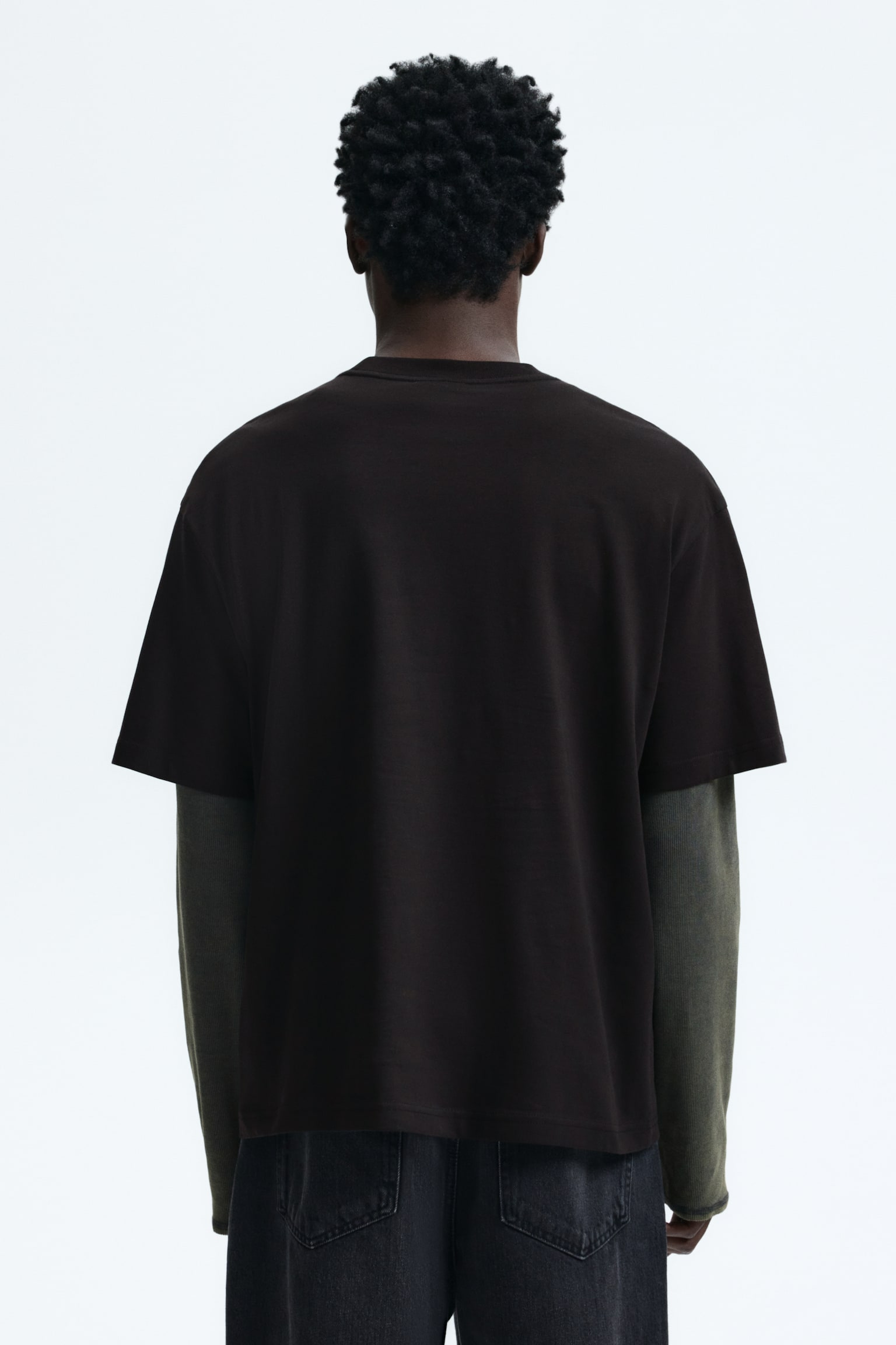 Loose Fit Printed T-shirt - Brown/Street Hoops/Turquoise/Emotional Currents/White/Next Level Ready/Light blue/Le Club Bleu/White/Pasta/Black/Lost Time/White/Greek Sardines/Light blue/Wickford Hills/Light blue/Vignaud/Brown/Adapt/White/beach/Light blue/Wasted Potential/Blue/Still Water - 3