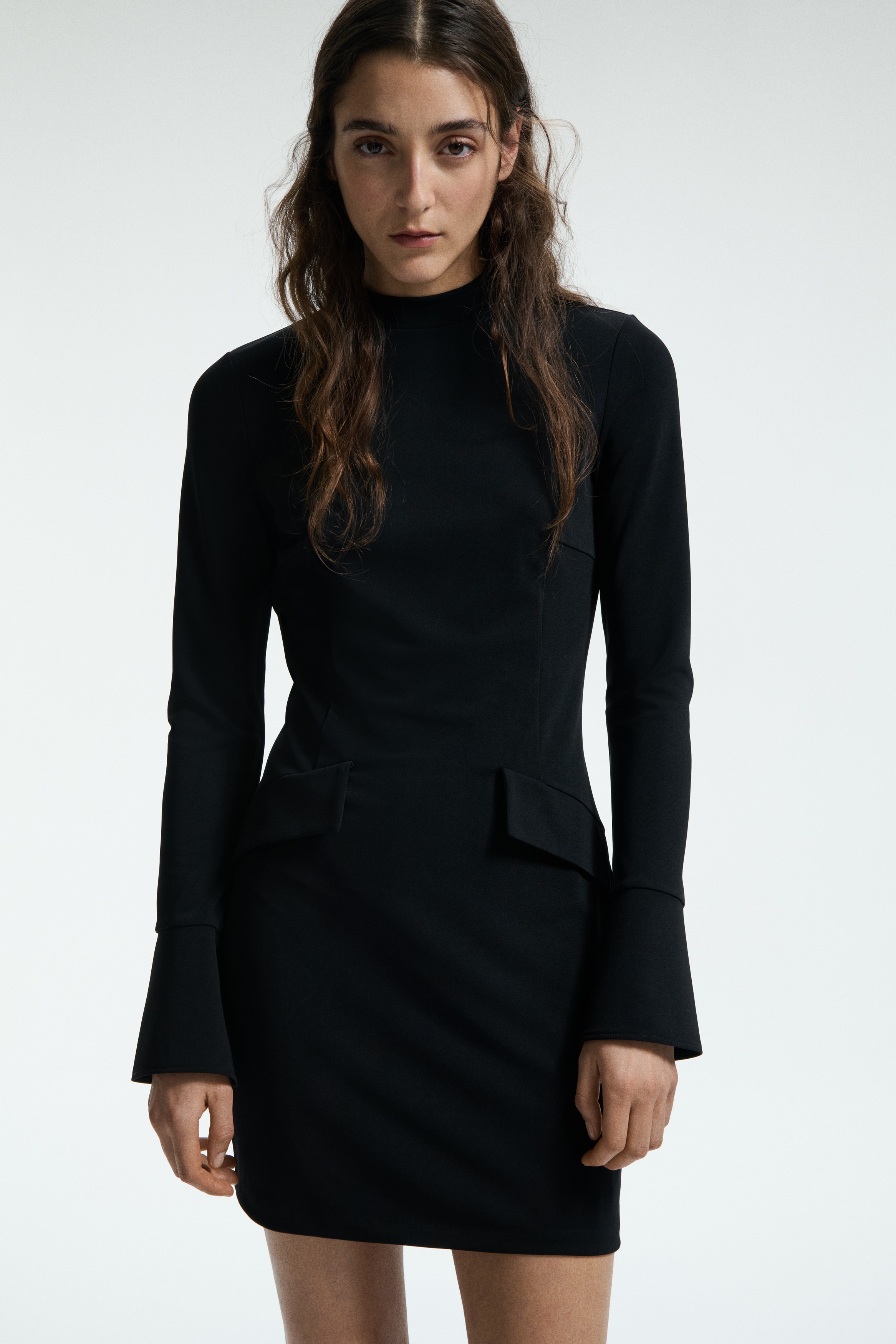 Robe en jersey interlock - Noir