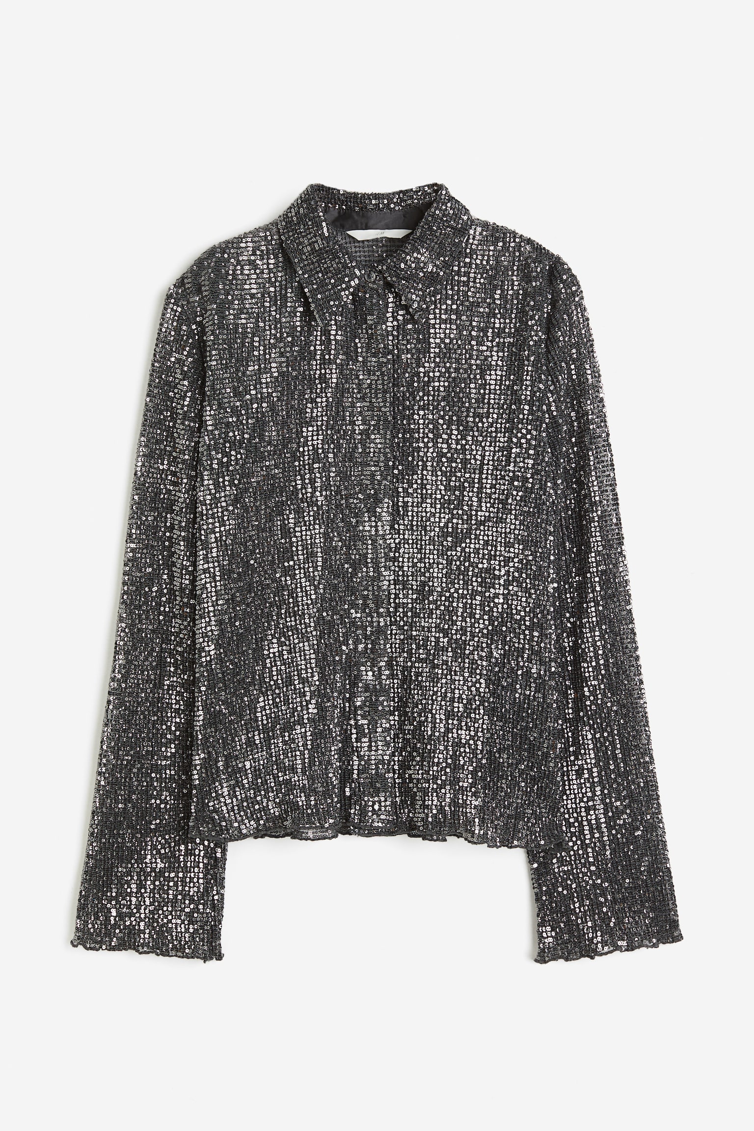 Sequin Blouse - Dark grey - 1