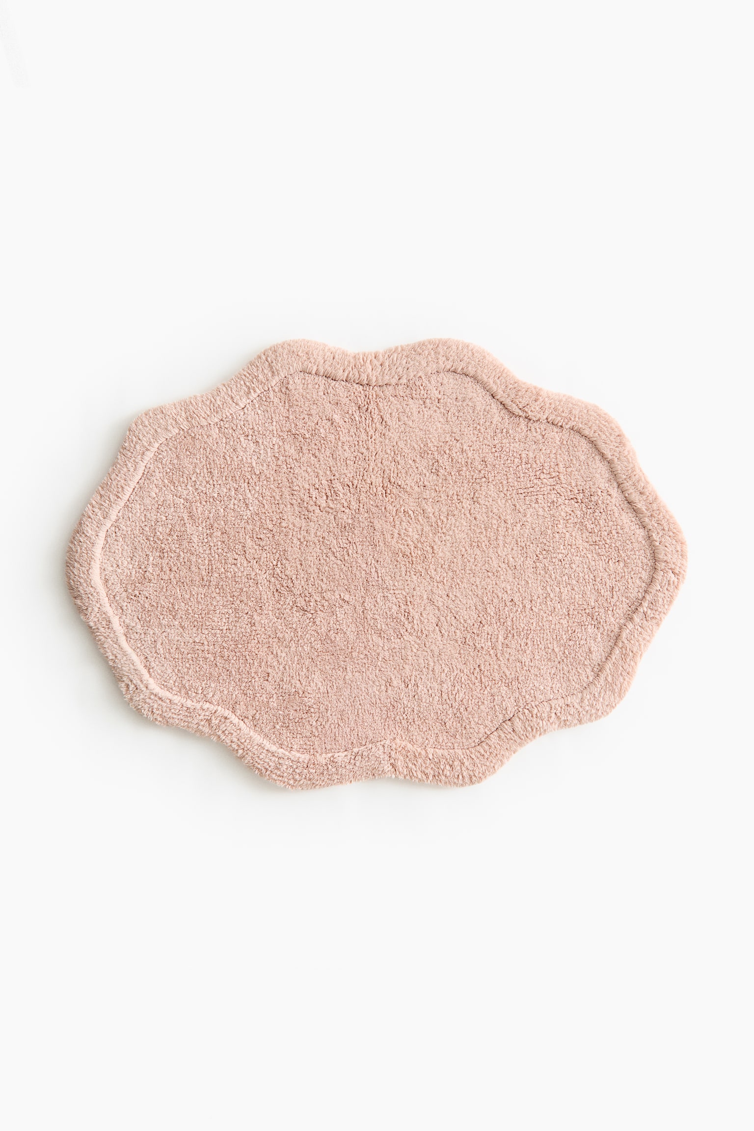 Tufted cotton bath mat - Powder pink