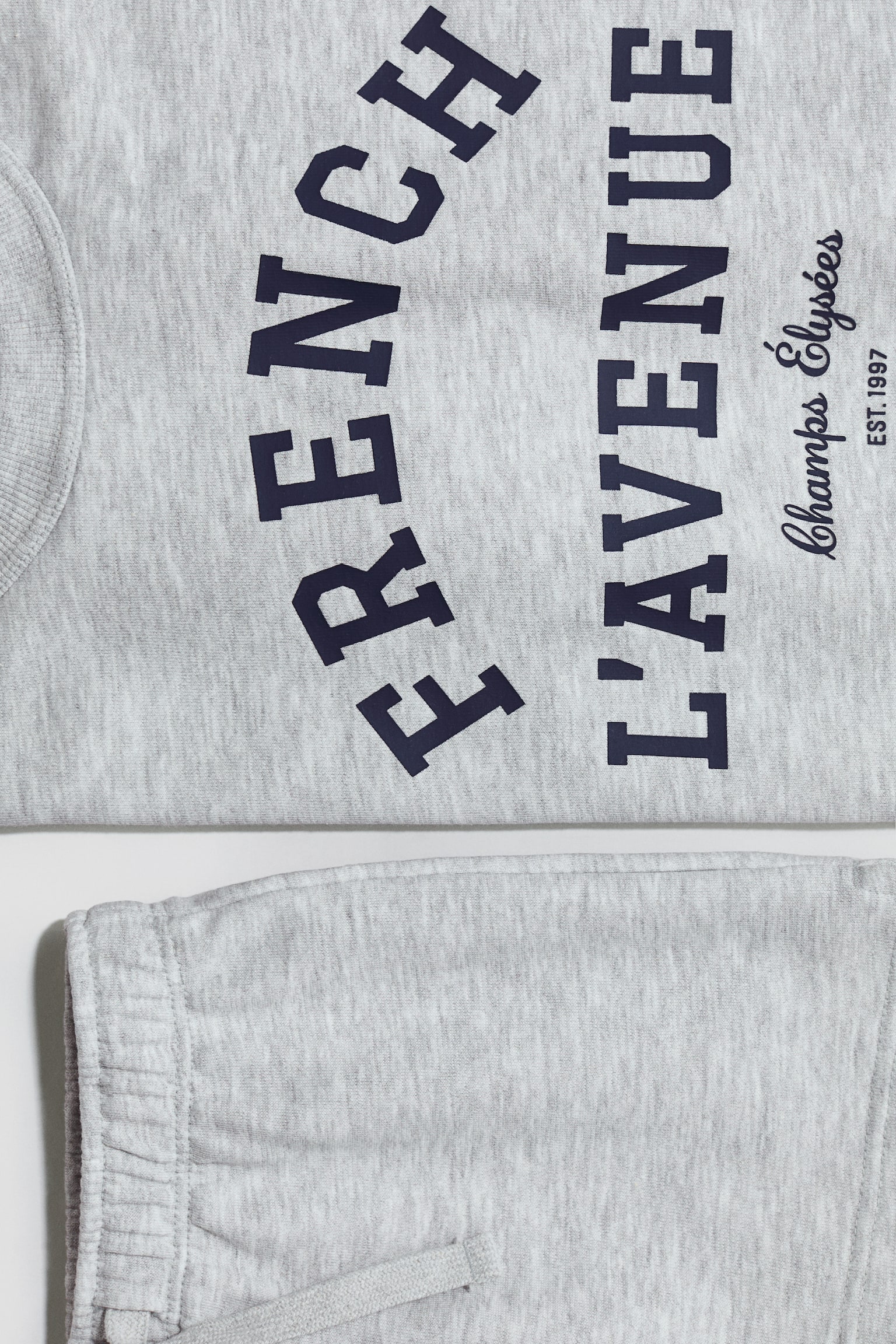 Conjunto estampado de 2 piezas - Gris claro jaspeado/Rosa claro/Cannes - 3