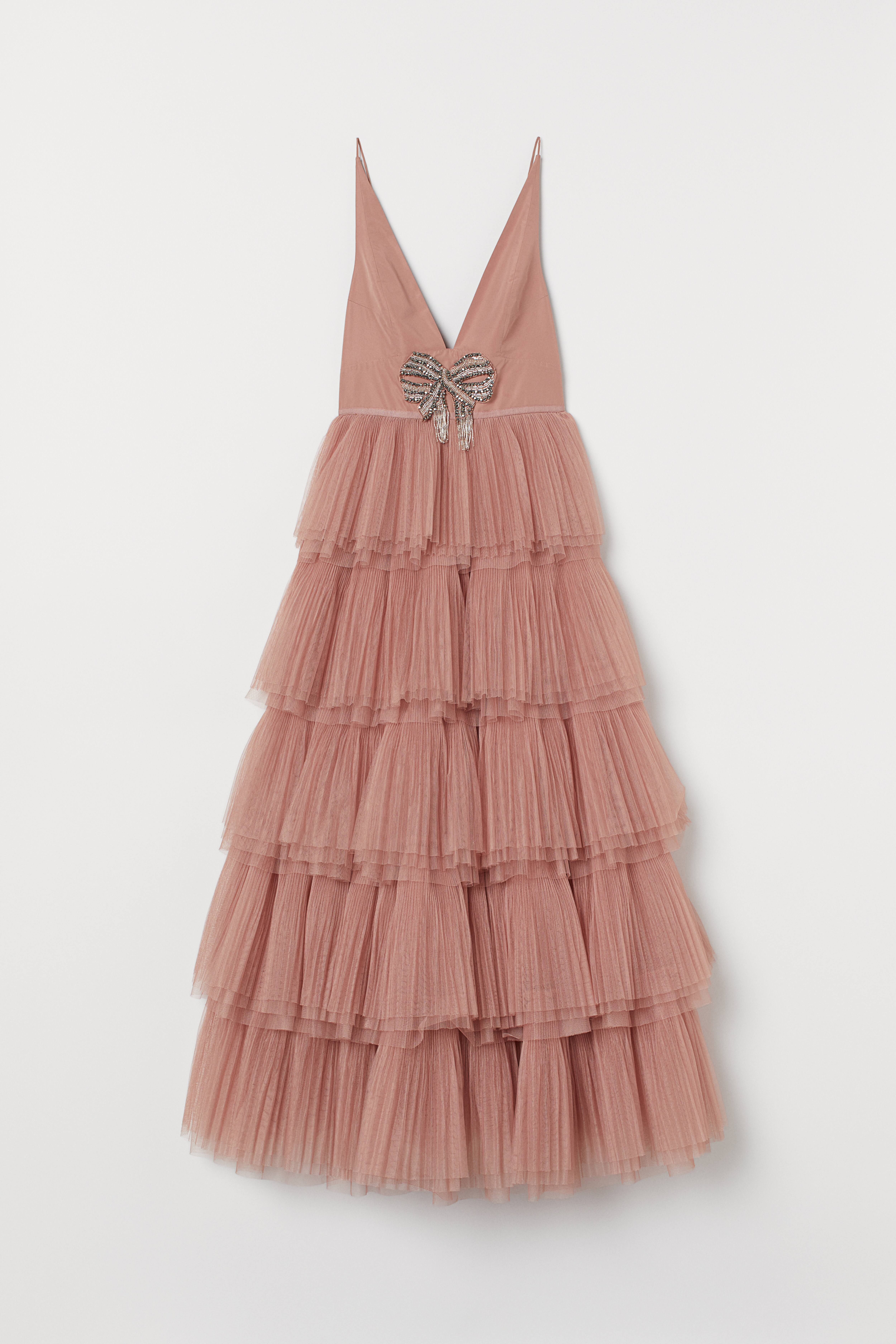 Vestido tul rosa shops h&m