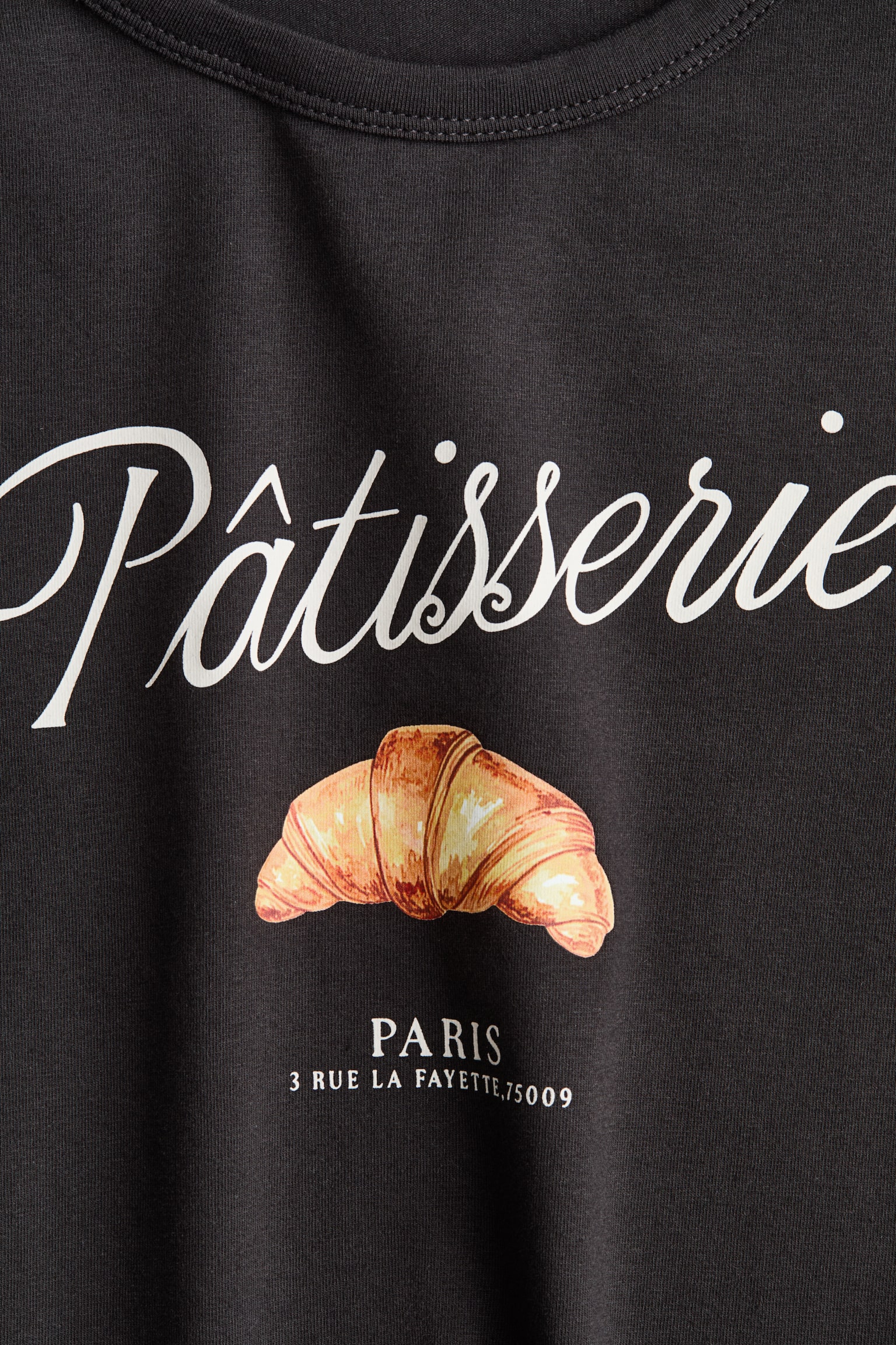 Áo thun ôm cotton - Màu xám đậm/Pâtisserie/Màu xanh dương nhạt/Poétique/Màu be nhạt/Douceur de Vivre/Màu trắng/Montpellier/Màu xanh dương đậm/Paris/Màu vàng nhạt/1956 - 5