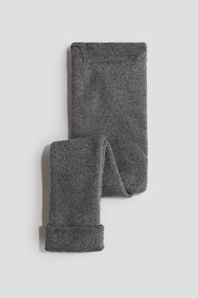 Terry Leggings - Dark gray - 1