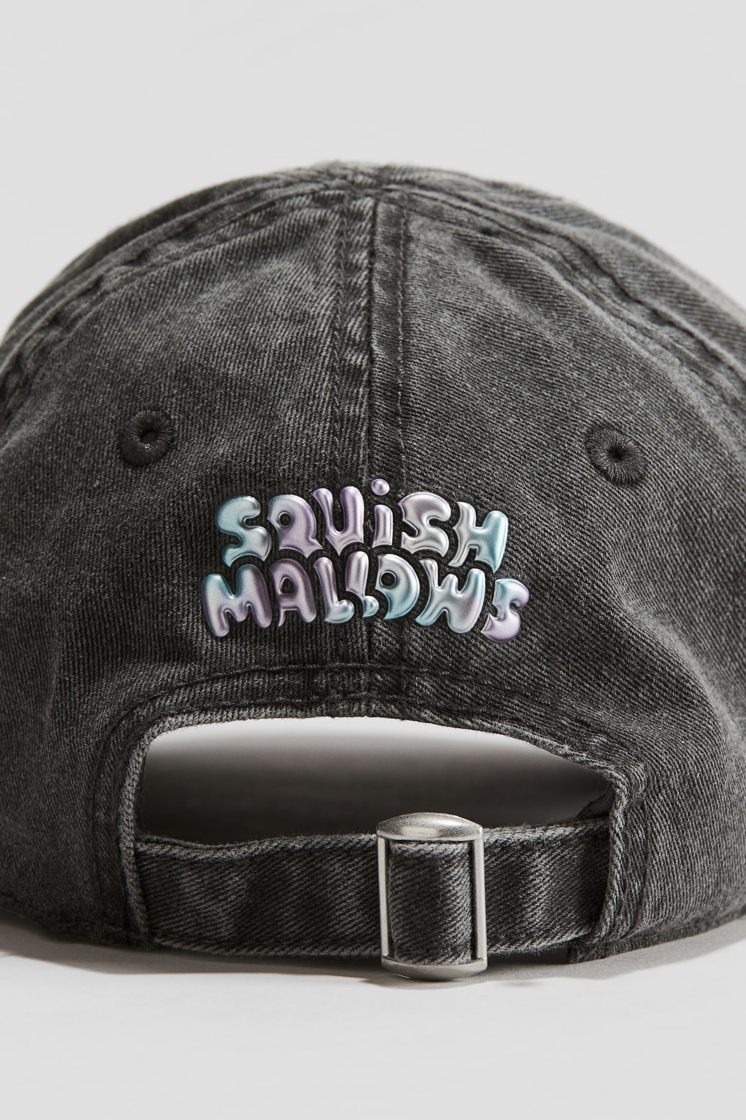 Appliquéd twill cap - Black/Squishmallow - 2