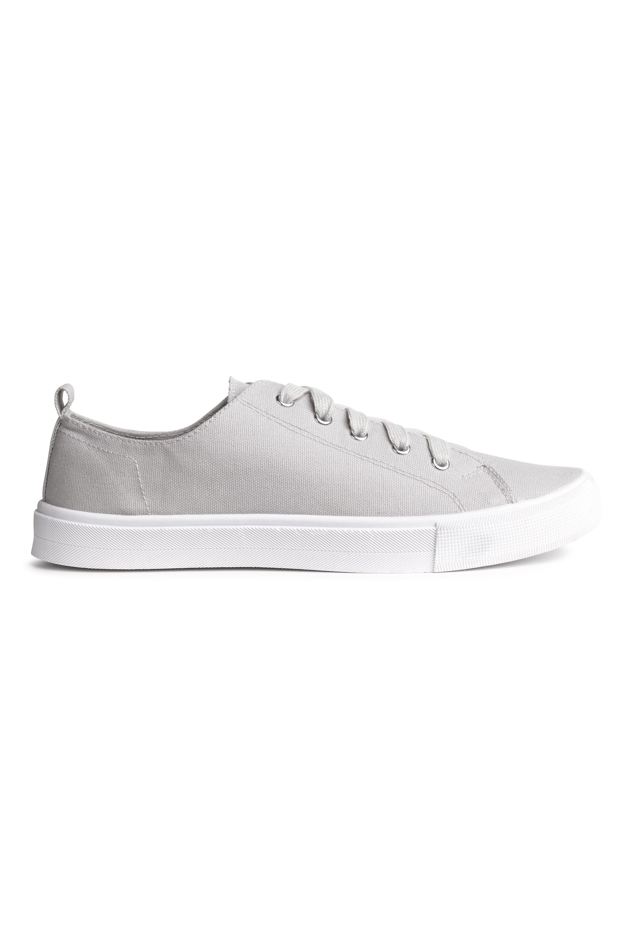 View larger image: Canvas trainers - Light grey - Ladies | H&M GB 1