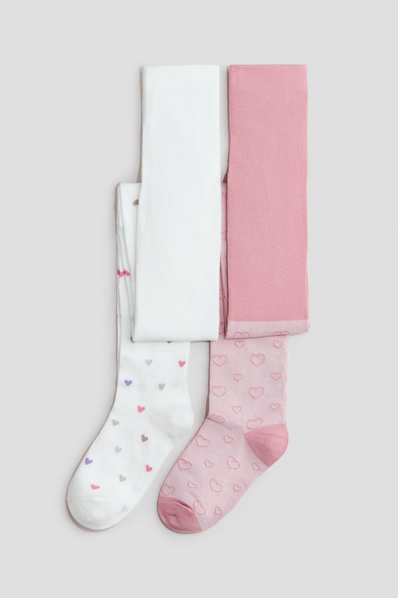 Детские свитеры H&M 2-Pack Jacquard-Knit Tights