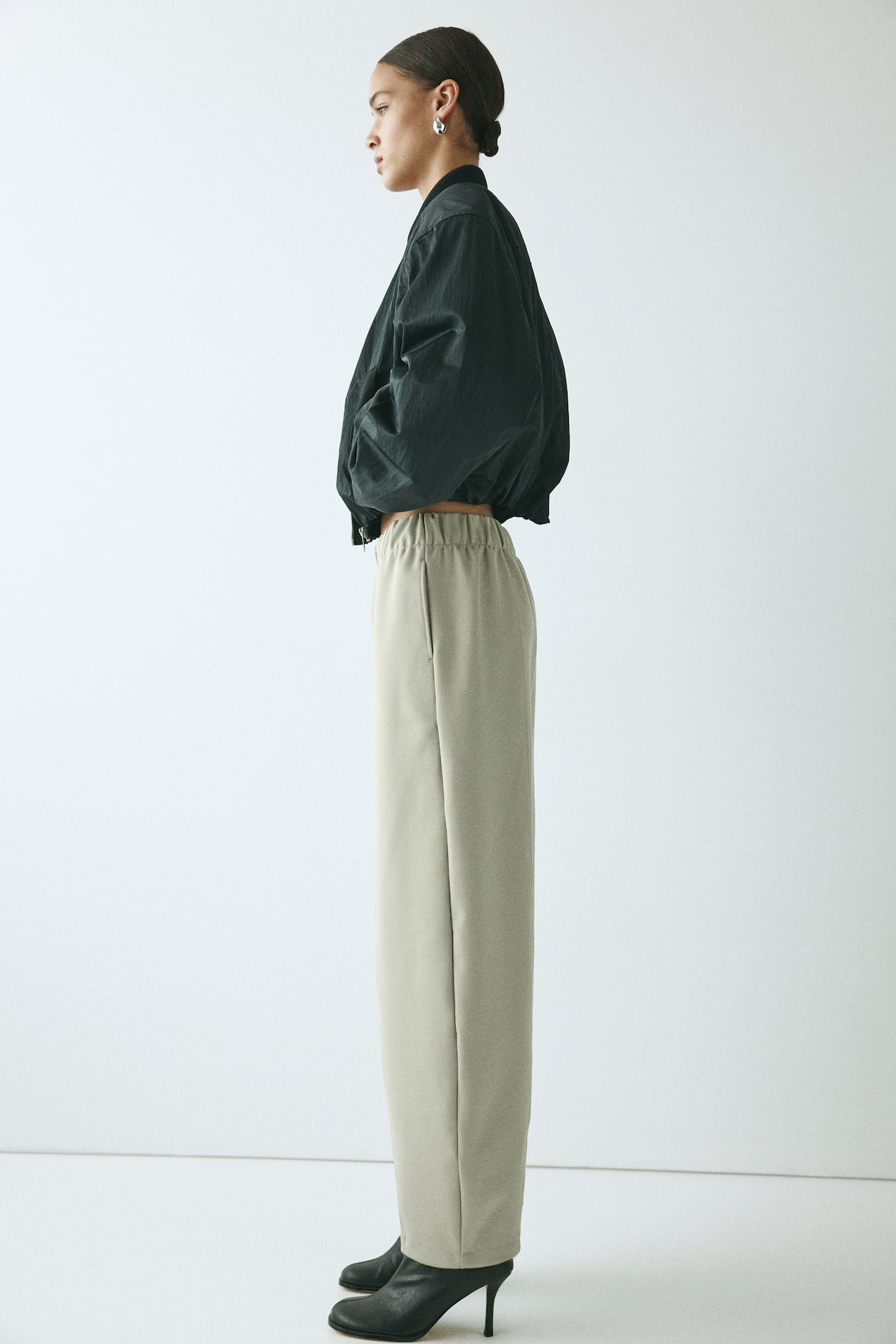 Barrel-Leg Ponte Pants - image 4