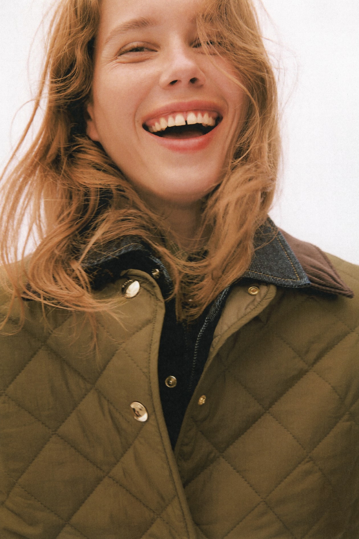 Quilted Jacket with Corduroy Collar - image 2