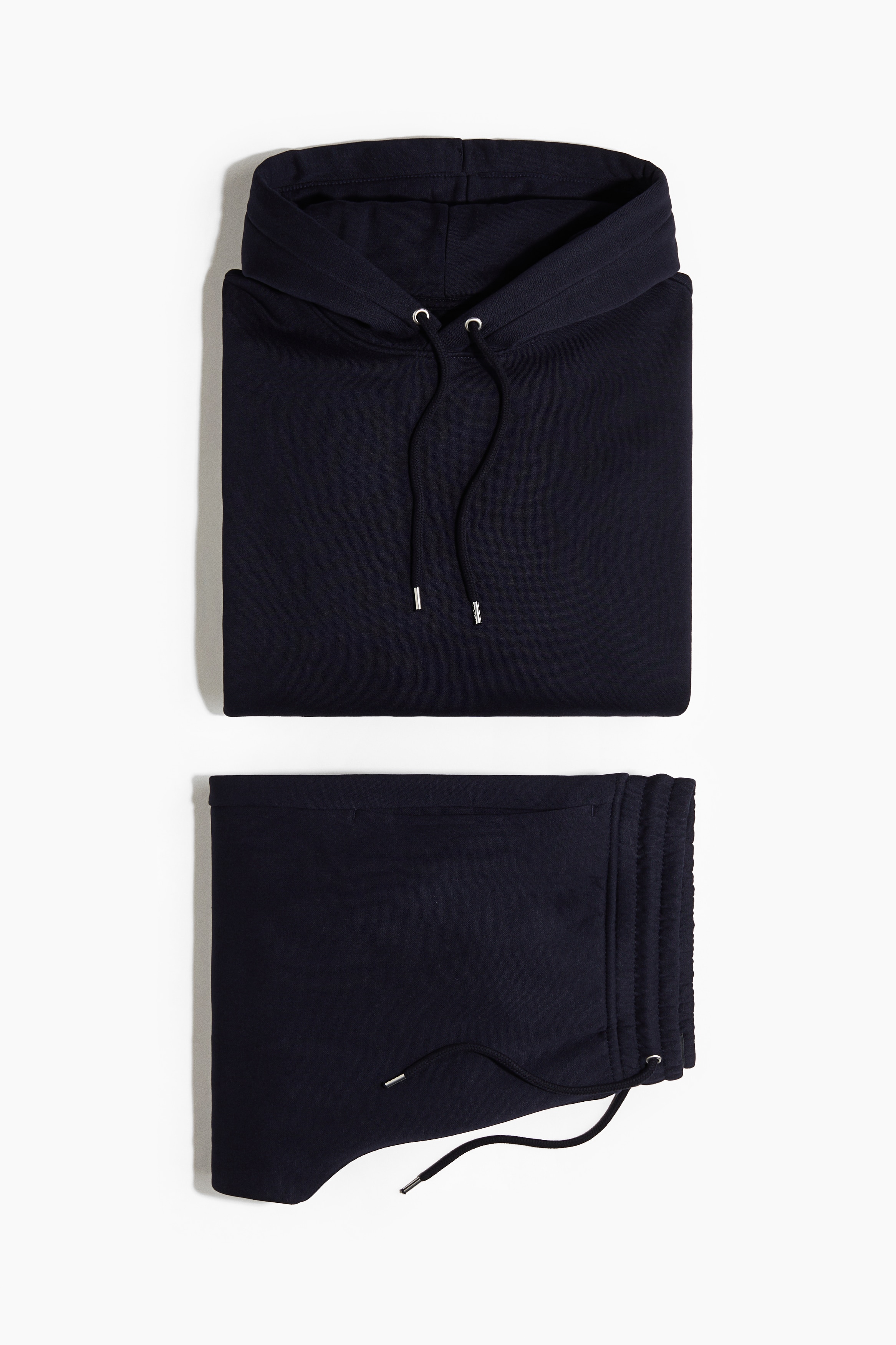 Dvojdielna súprava mikiny a nohavíc Loose Fit - Tmavomodrá/Čierna/Sivá melírovaná/Tmavosivá