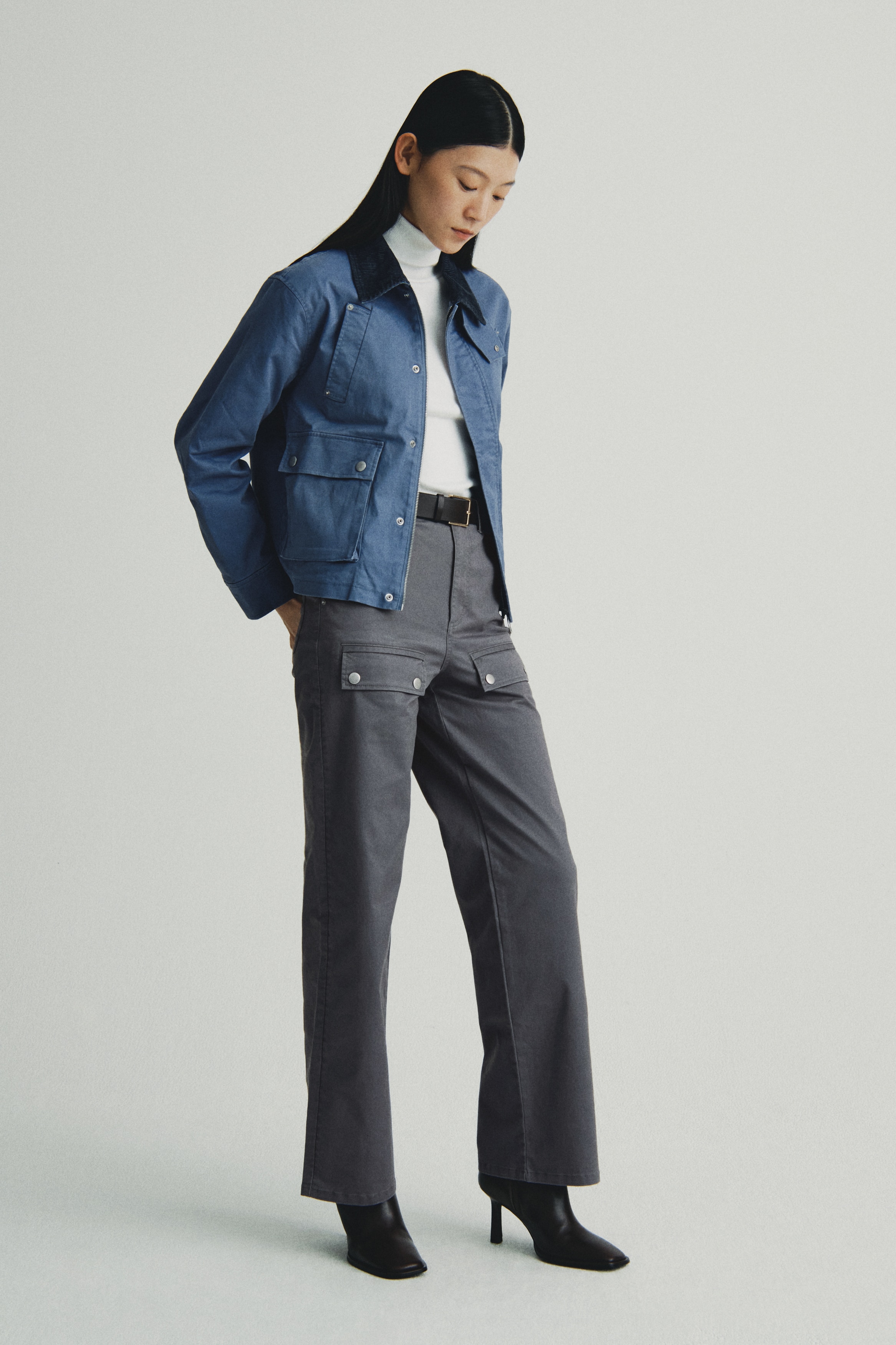 H & M - カーゴパンツ - グレー H & M - カーゴパンツ - グレー