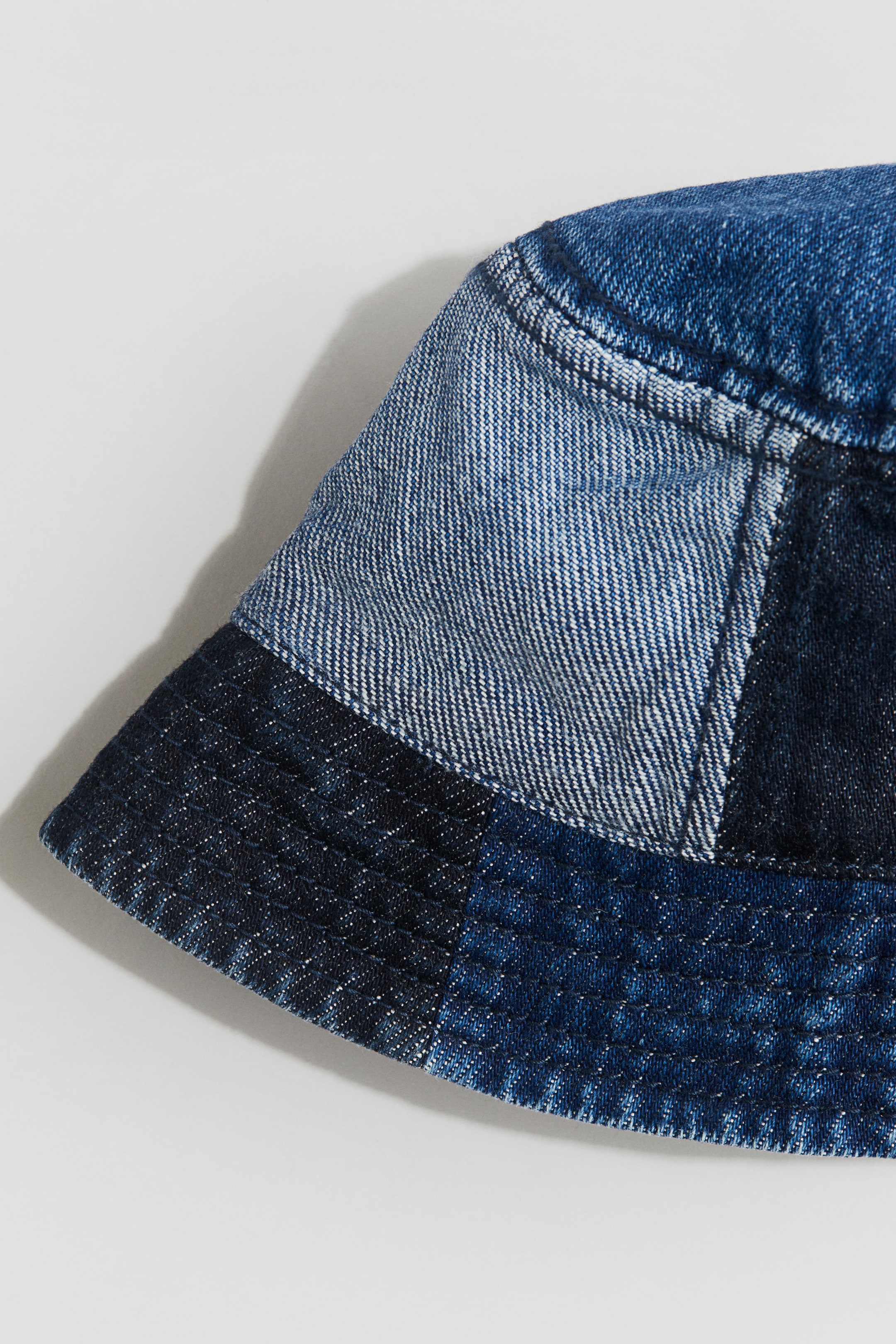 Patched Denim Bucket Hat