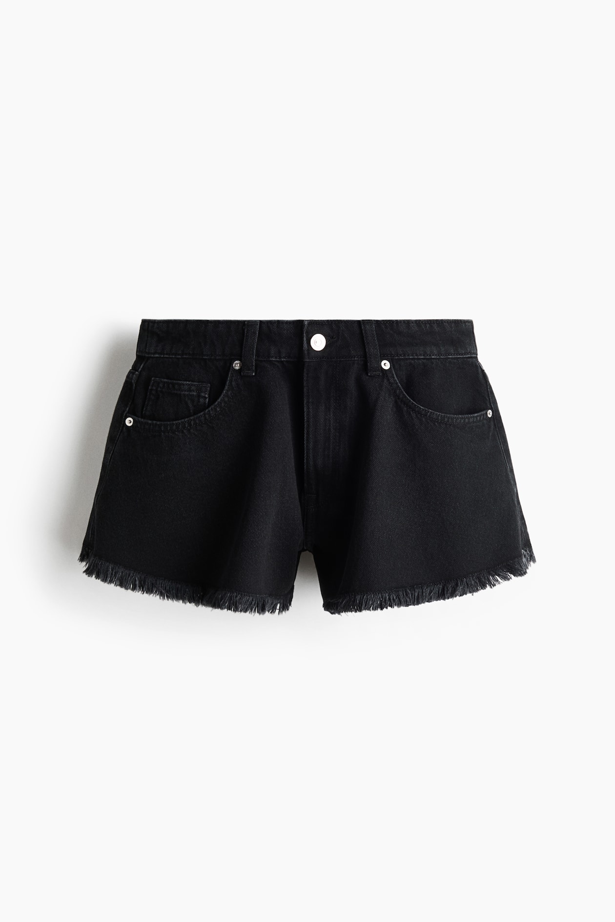 Frayed Denim Shorts