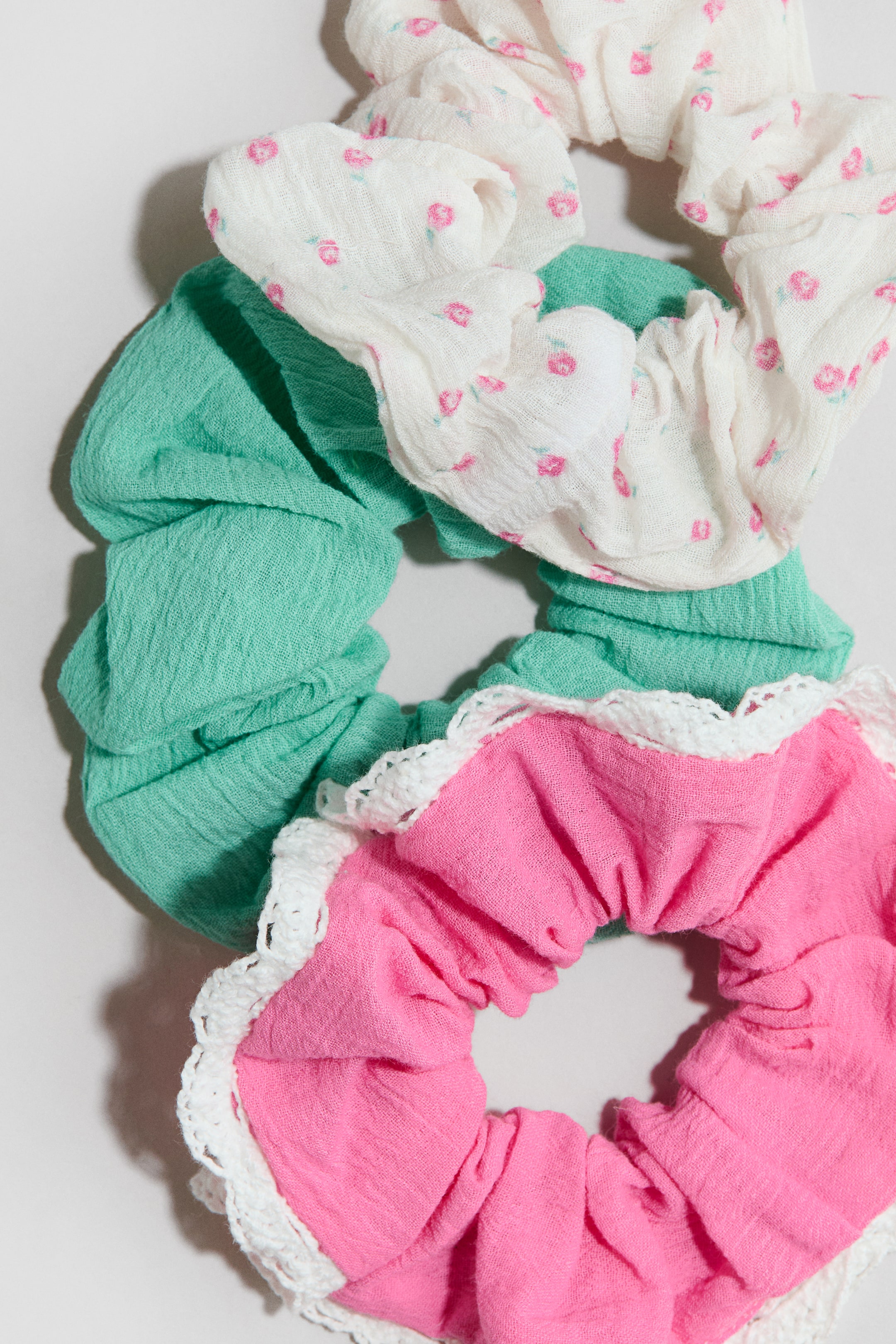 3-Pack Cotton Scrunchies