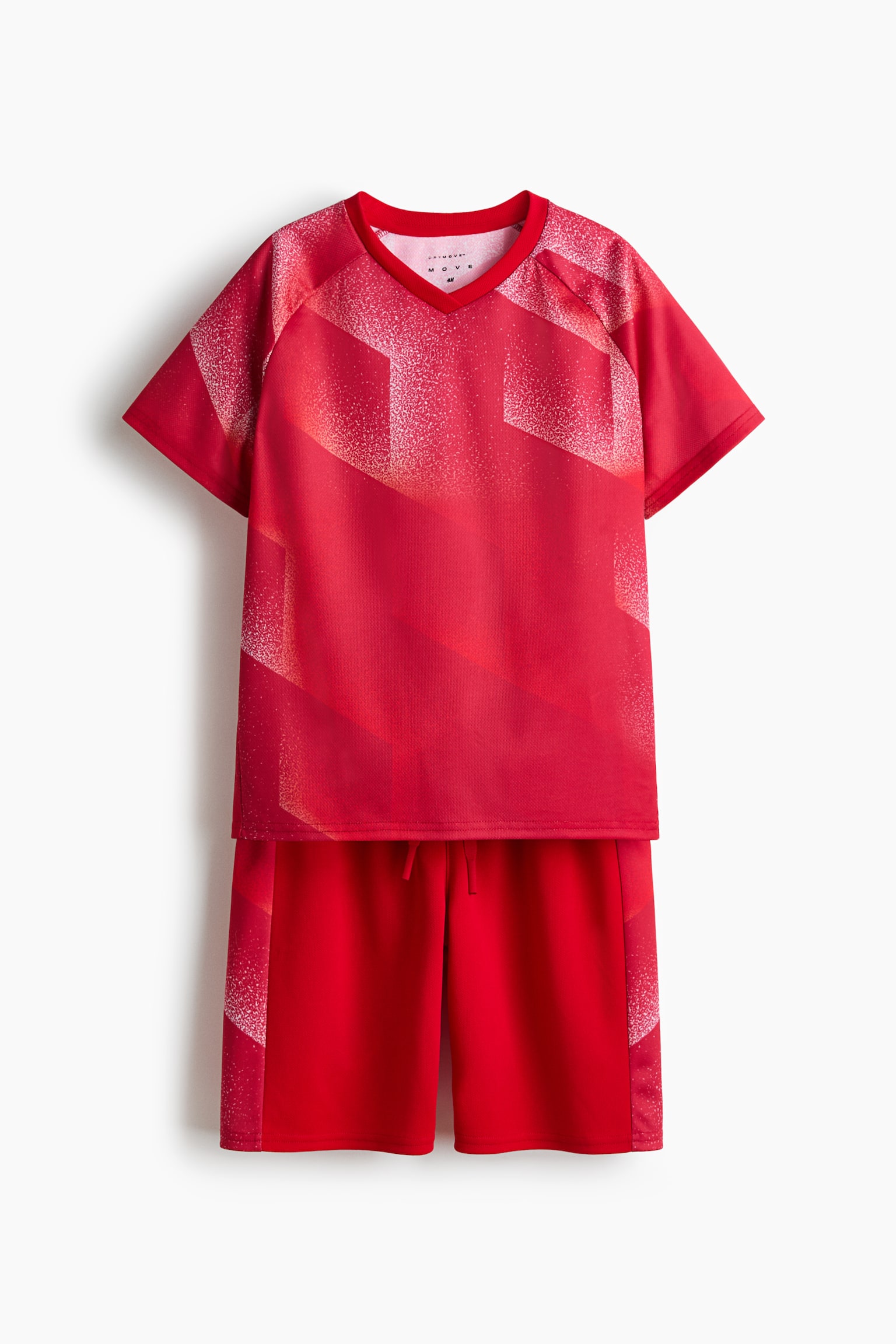 2-Piece Soccer Set with DryMove™ - Red/patterned/Light gray/10/Navy blue/patterned - 1