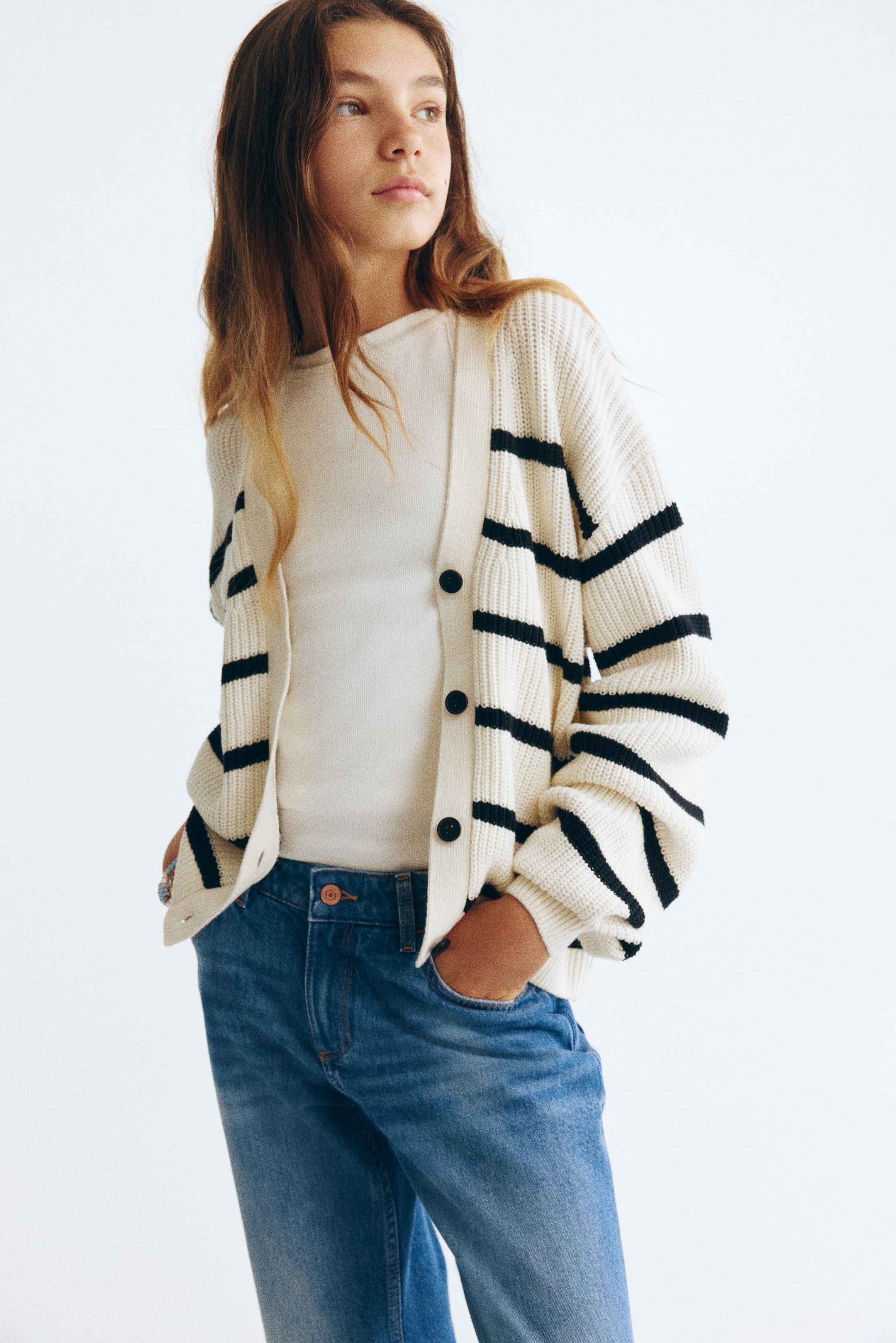 Rib-Knit Cardigan