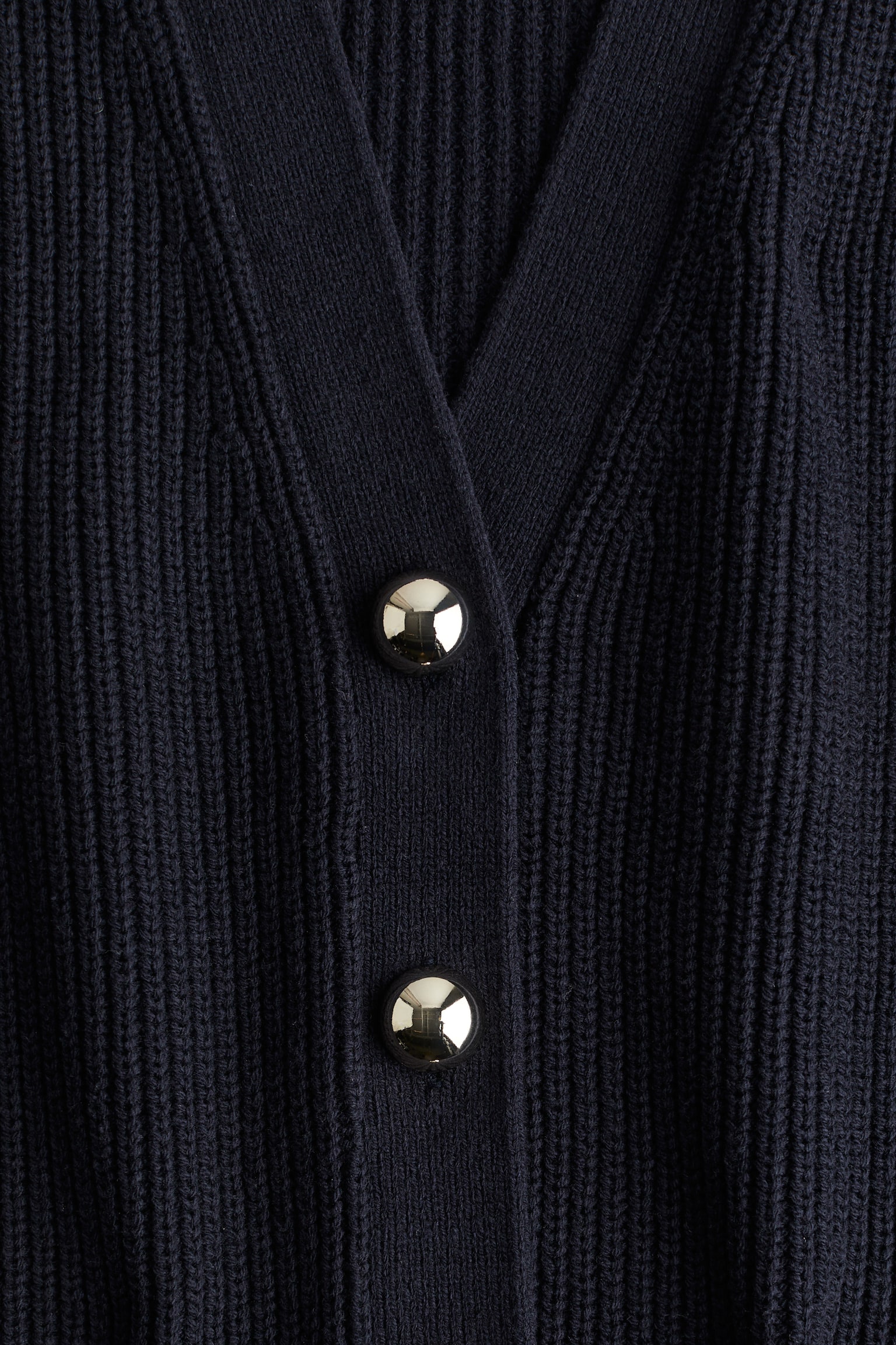 Женский жилет H&M Rib-Knit Vest, цвет: Тёмно-синий — фото 2