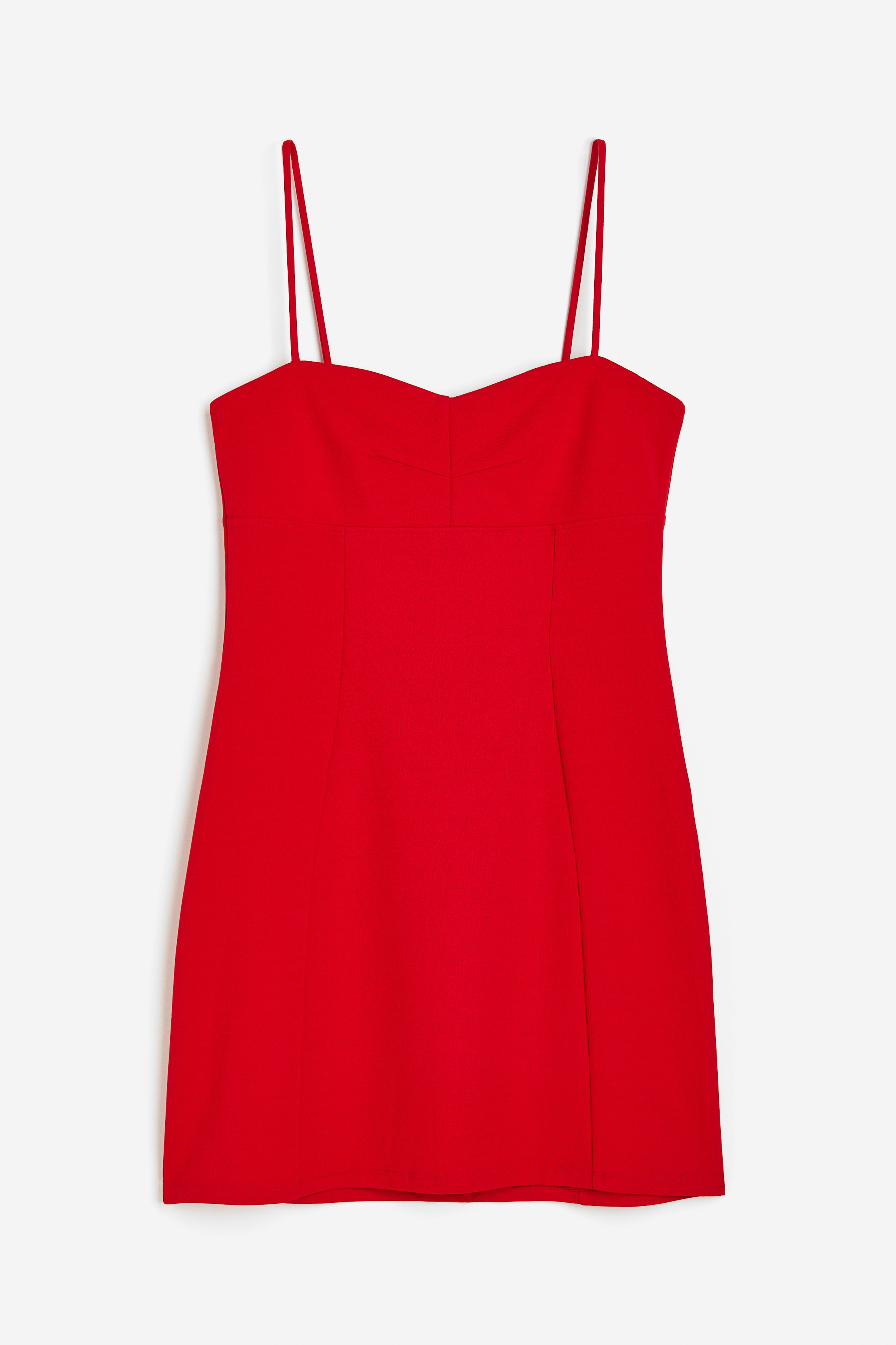 H&m red bodycon dress online