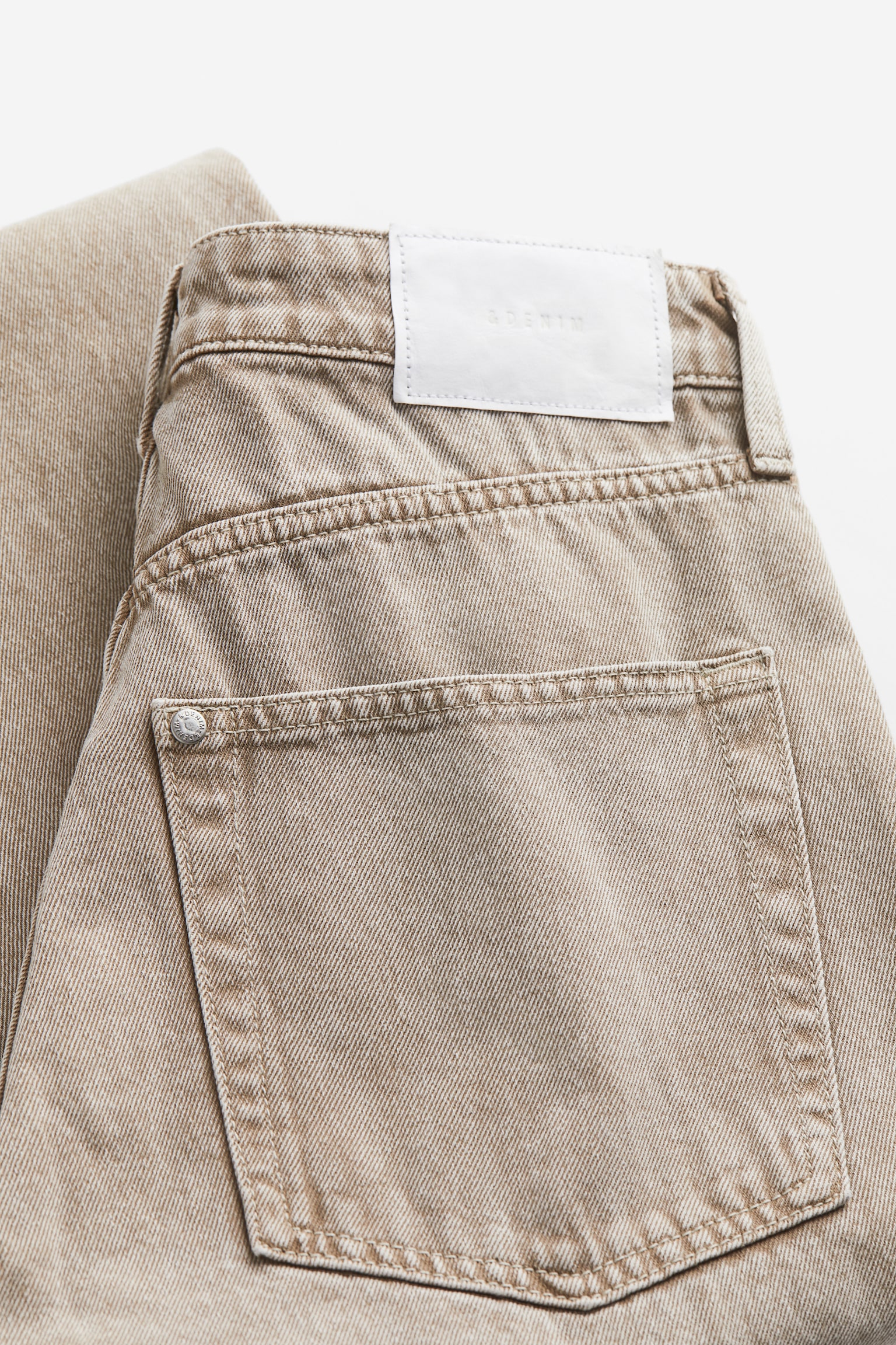 Wide Ultra High Jeans - Beige/Black - 5