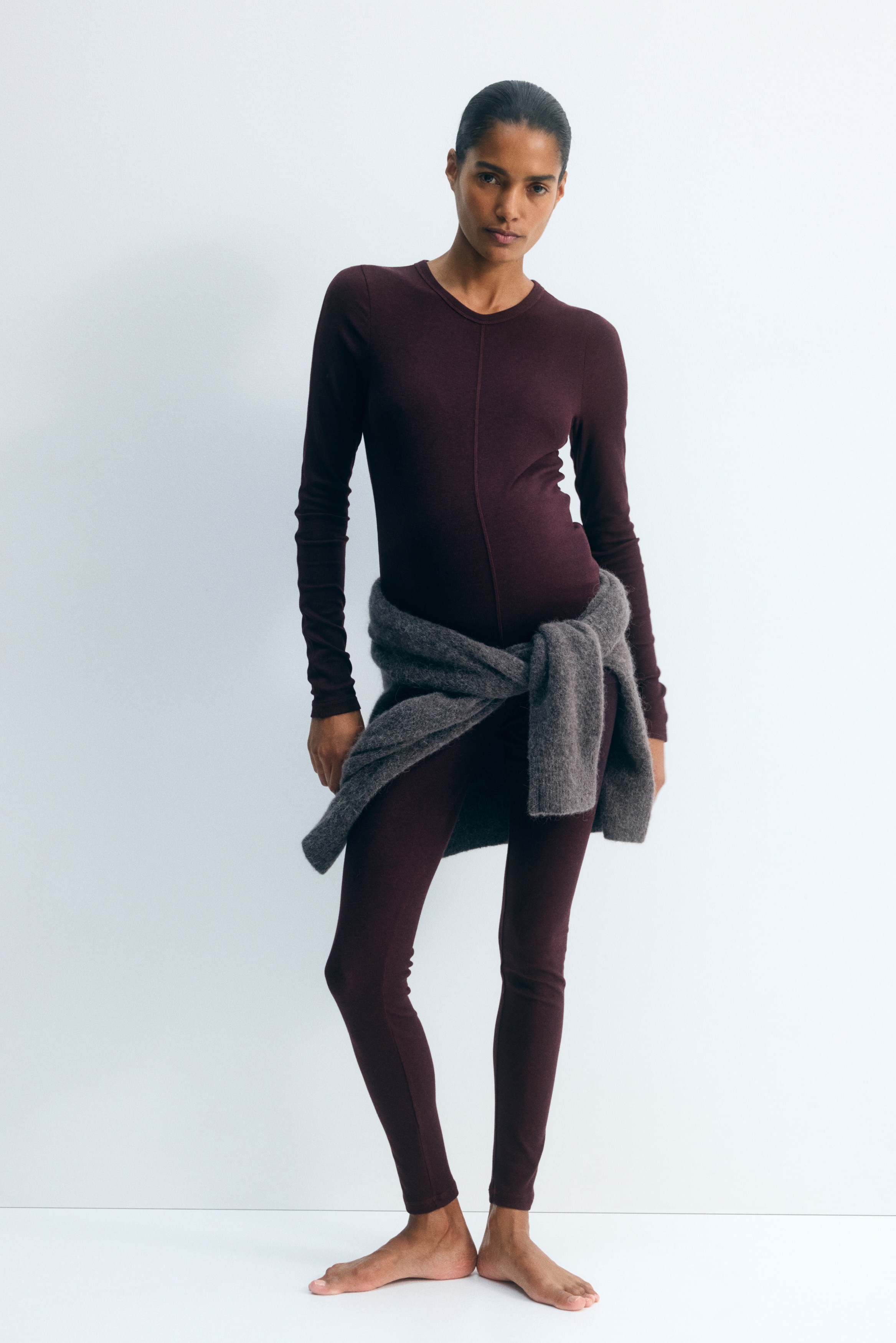 MAMA 2-Piece Ribbed Jersey Set - thumbnail 3