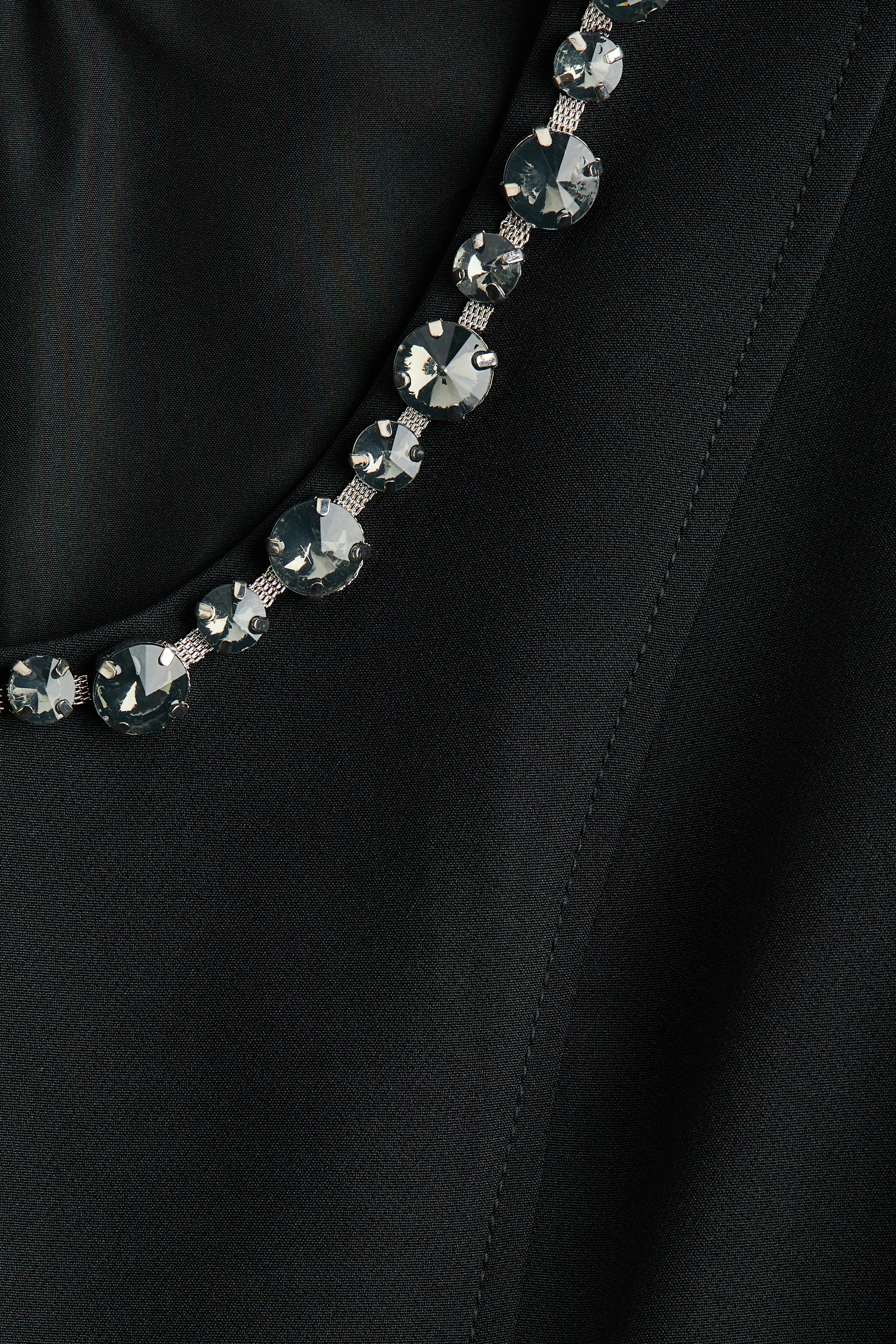 rhinestone embellished mini dress h&m Rhinestone-embellished Mini Dress