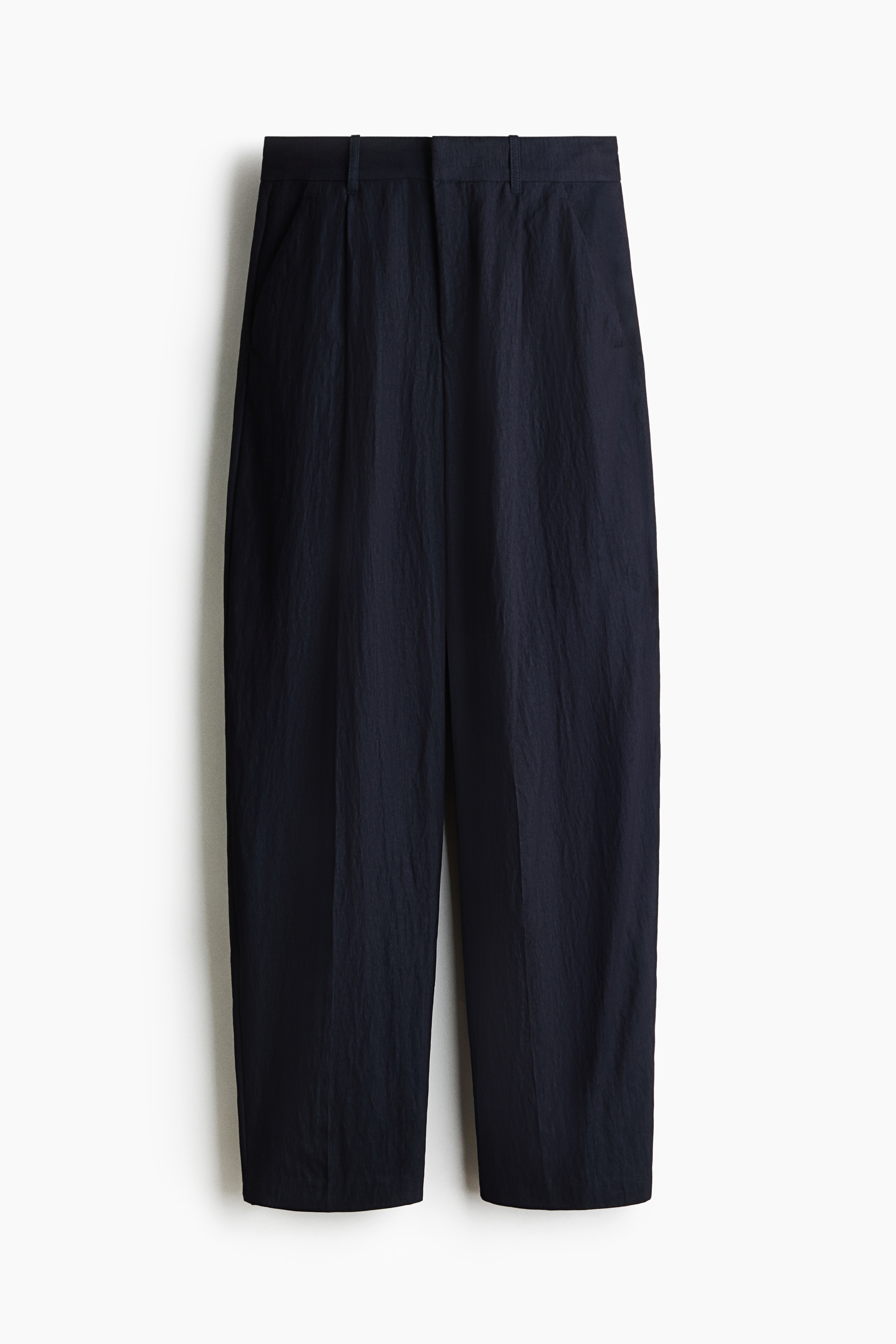 Tailored barrel trousers - Navy blue/Dark beige