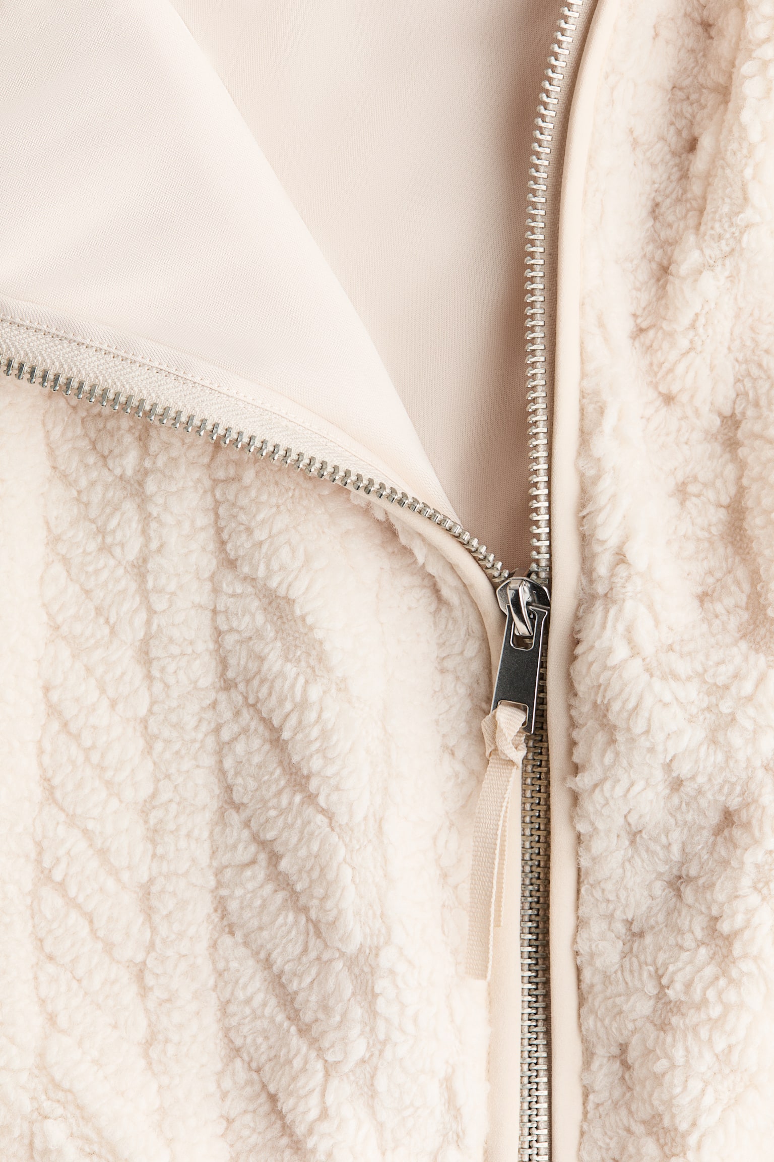 Женская куртка H&M Mama Before & After Babywearing Fleece, цвет: Кремовый — фото 7