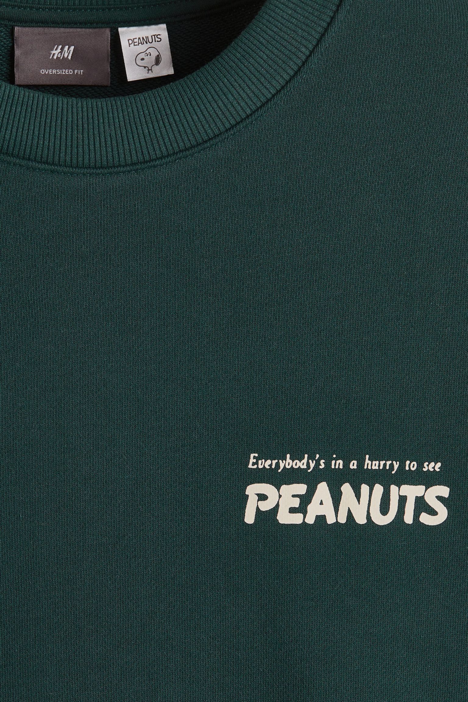 加大碼圖案運動衫 - 深綠色/史努比/黑色/Cypress Hill/酒紅色/史努比/黑色/Motörhead/Cream/The British Museum/混灰色/史努比/淺米色/Keith Haring/深綠色/Keith Haring/黑色/MTV - 4