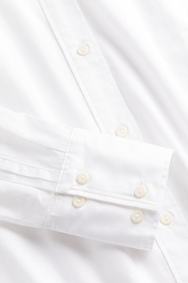 Cotton shirt - White/Cream/Black striped - 5