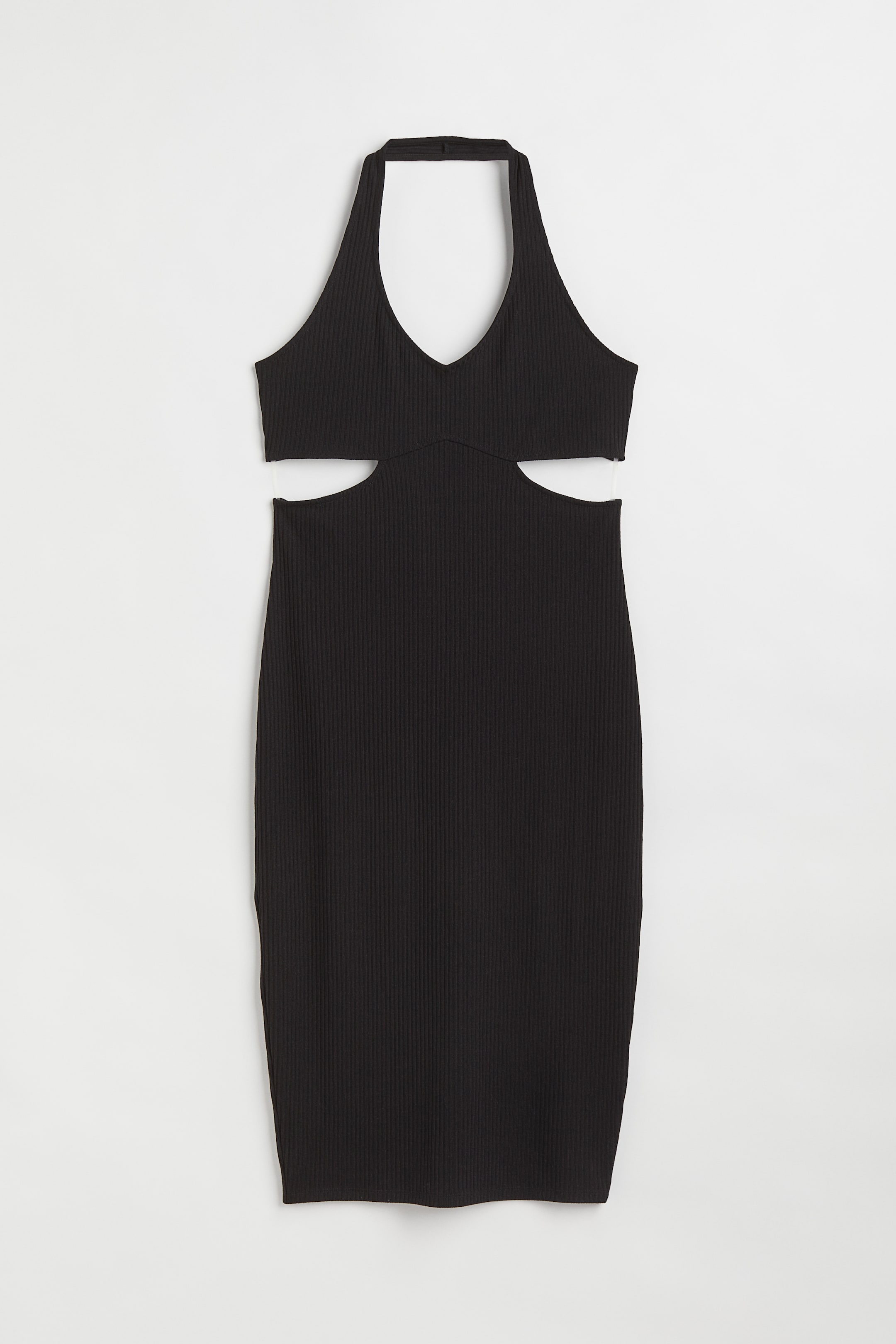 H&M+ Ribbed Halterneck Dress