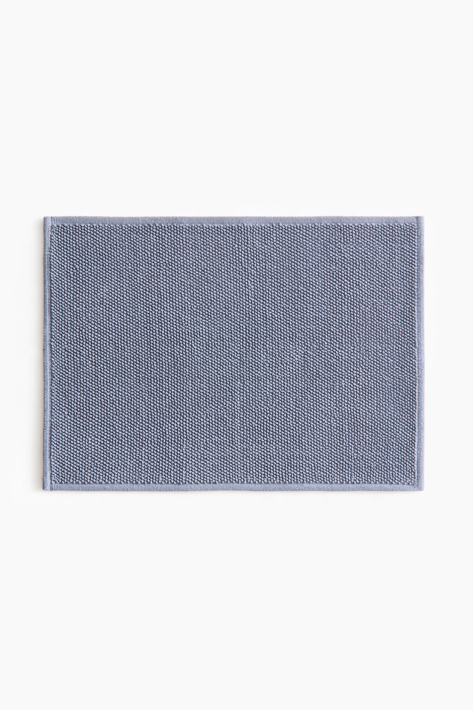 Cotton Bath Mat - Dusty blue/Light beige/Light green/Orange
