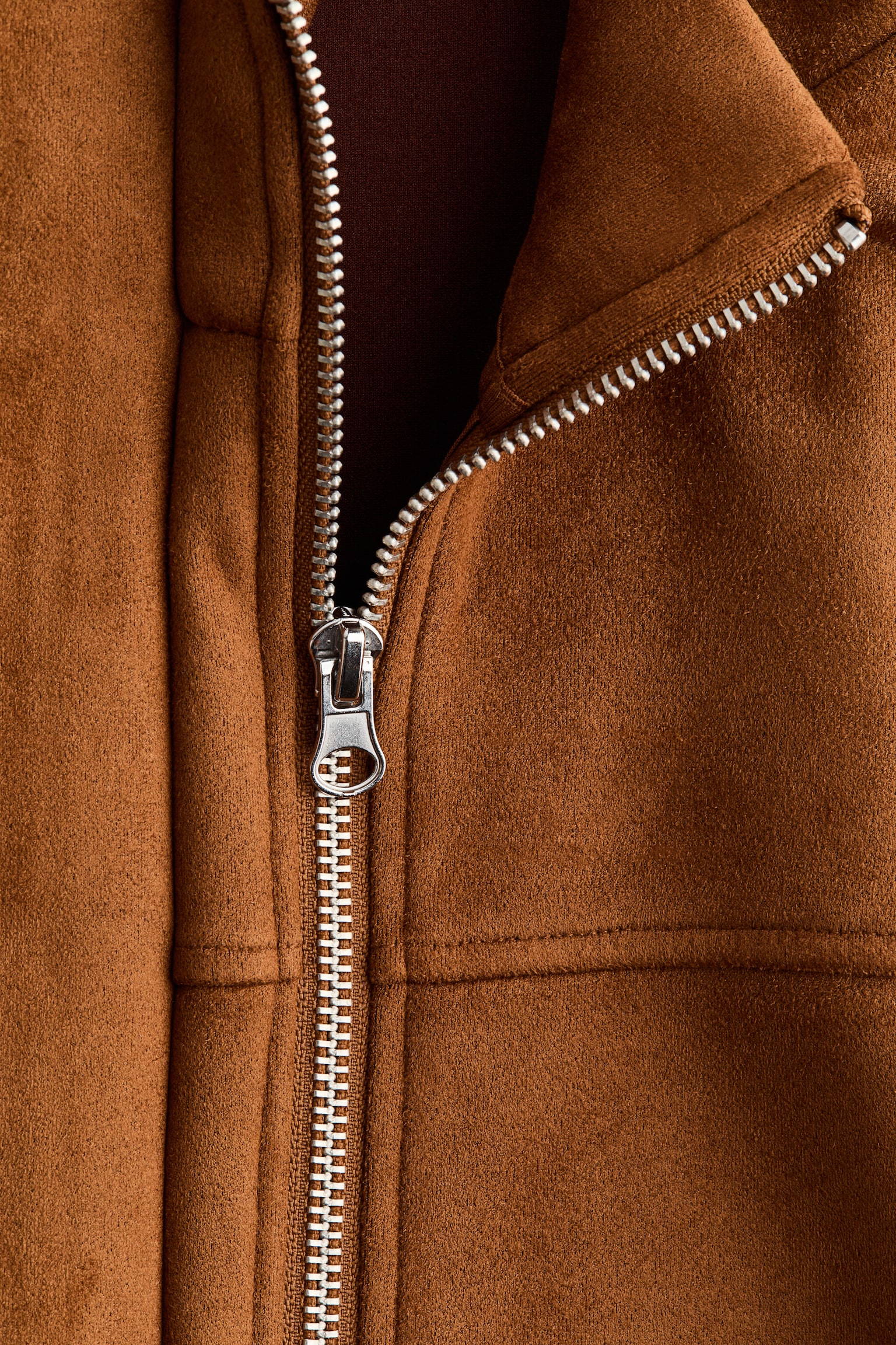 Oversized jacket - Light brown/Light dusty turquoise - 5