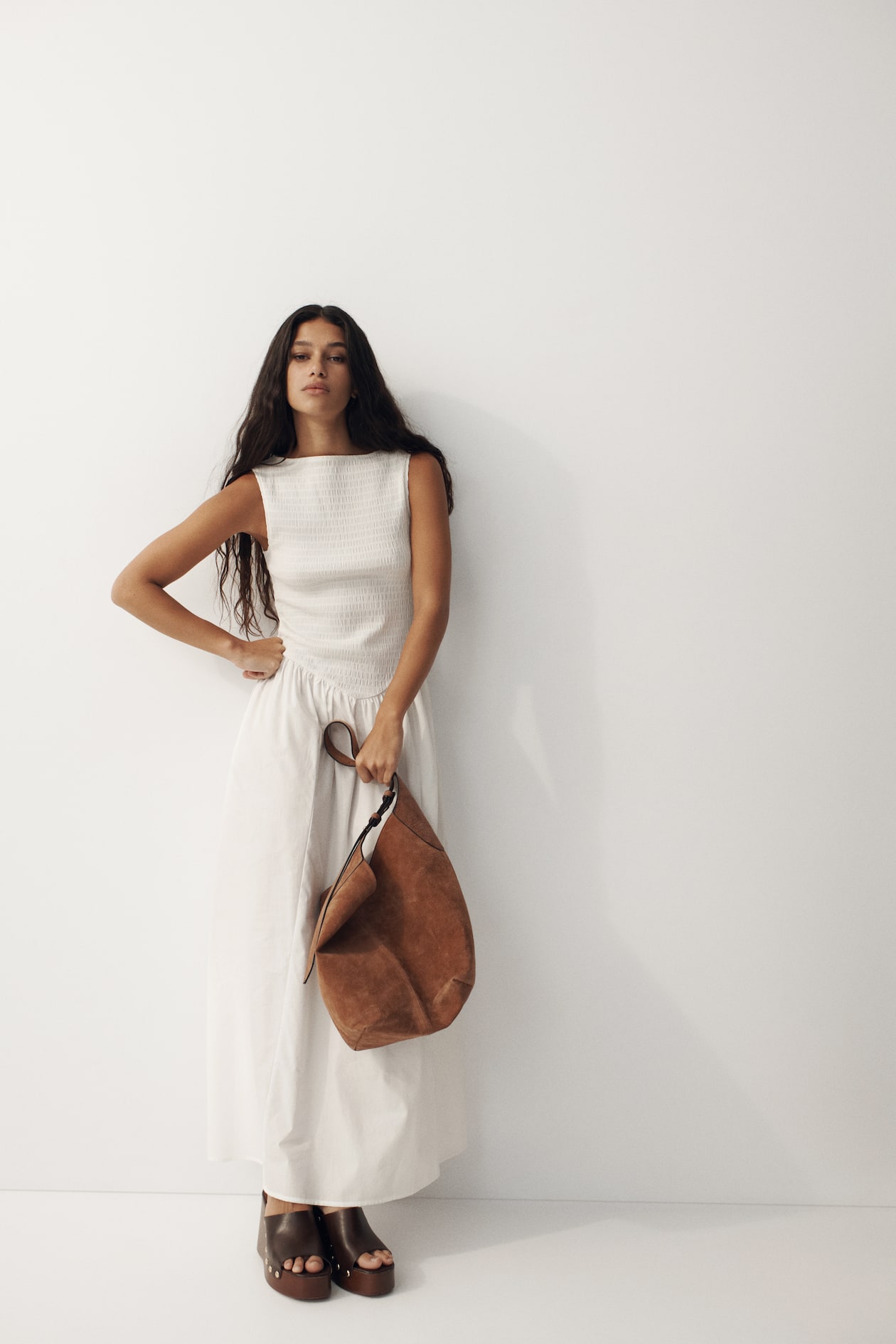 Boat-Neck Midi Dress - image 3