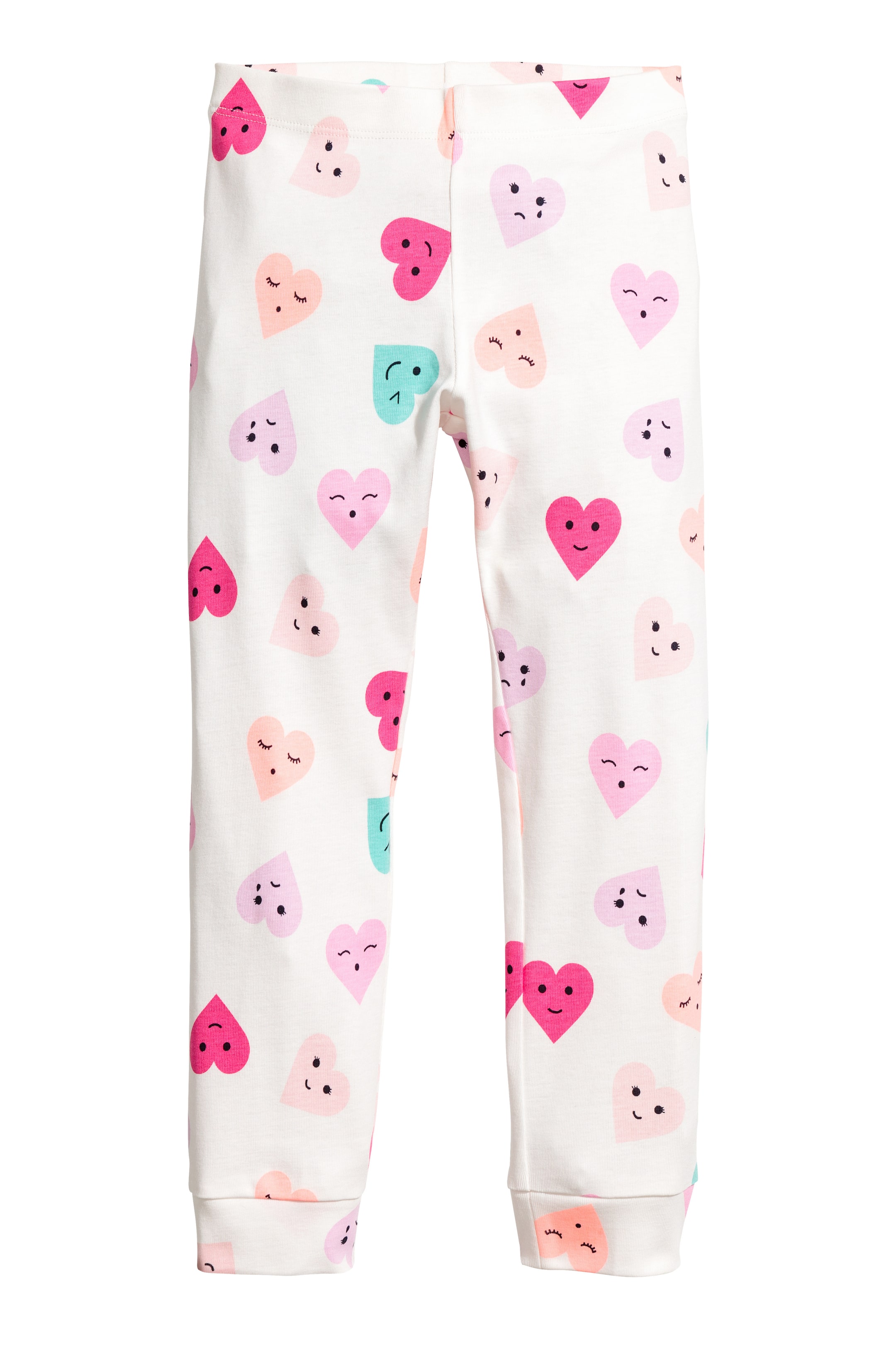 View larger image: Jersey pyjamas - White/Heart - Kids | H&M GB 1