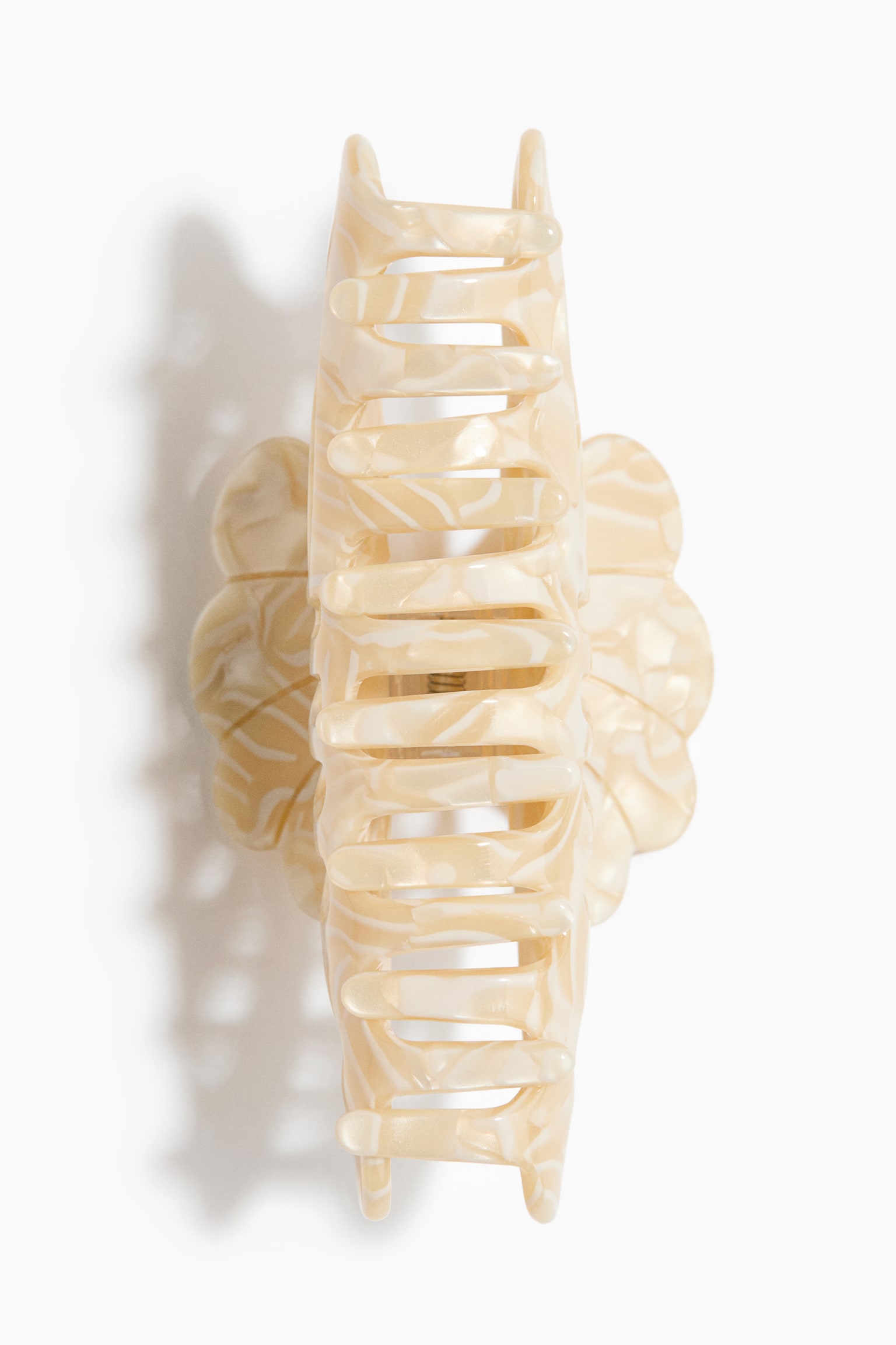 קליפס לשיער - בז' בהיר/חום/מנומר - 3